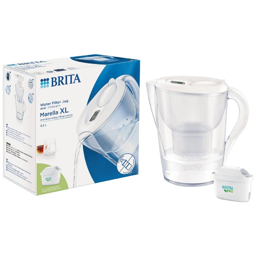 2 BRITA Water Filter Jug Marella XL 3.5L White, 2 of 7