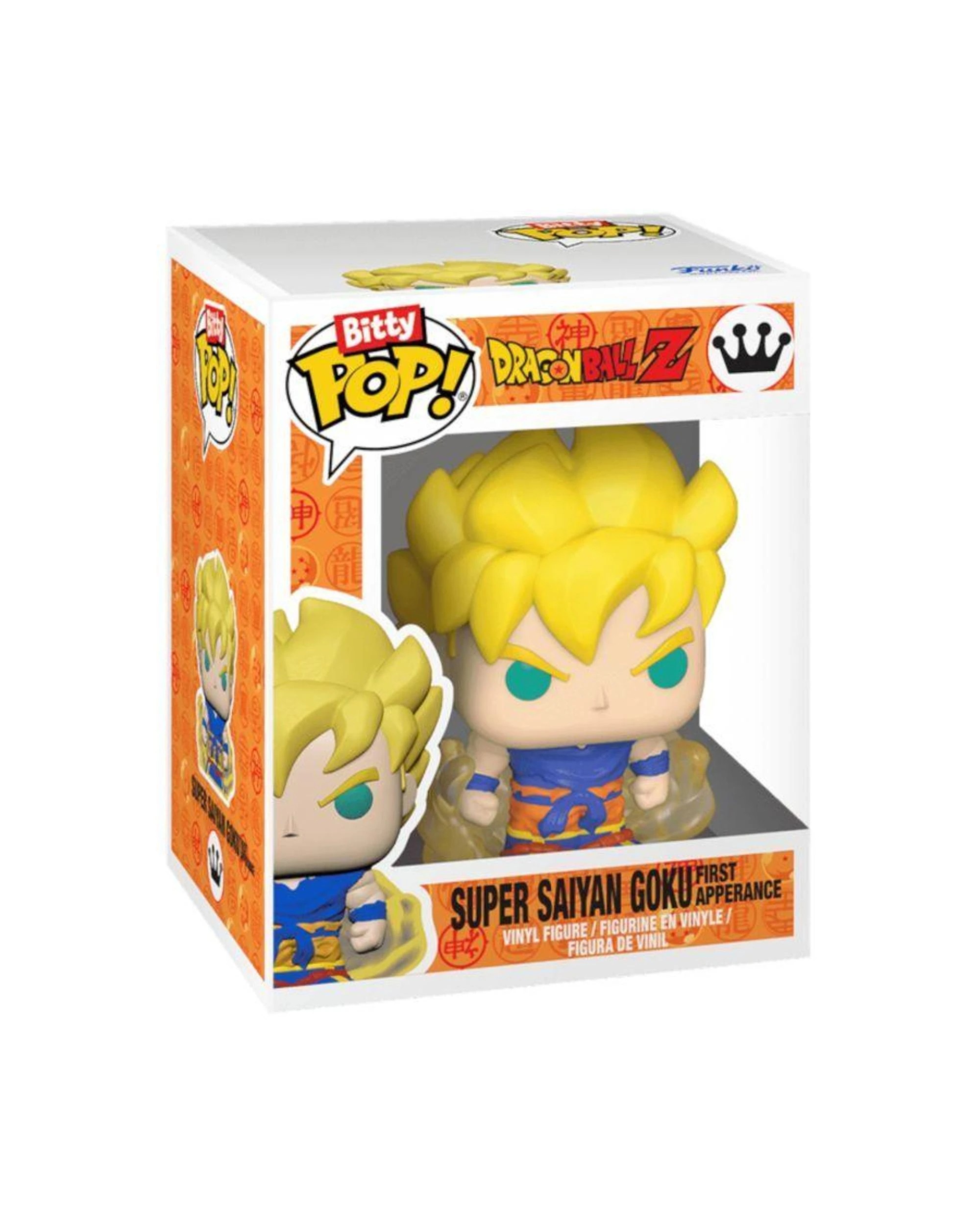 2 Dragon Ball Z Super Saiyan Goku First Appearance Bitty POP! Vinyl with Keychain Case, 2 of 3