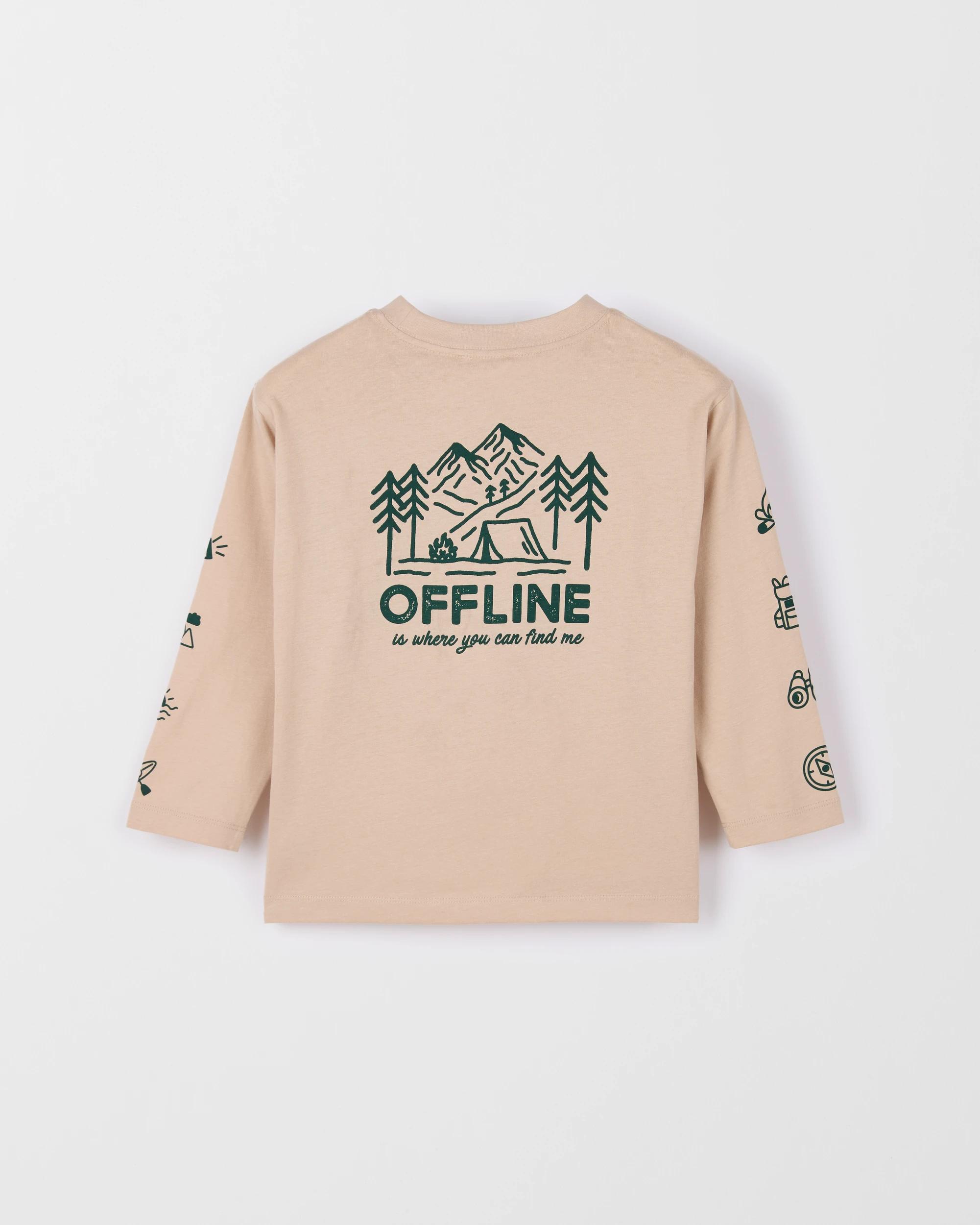 3 Target Kids Australian Cotton Long Sleeve T-Shirt LIGHT MOCHA, 3 of 5