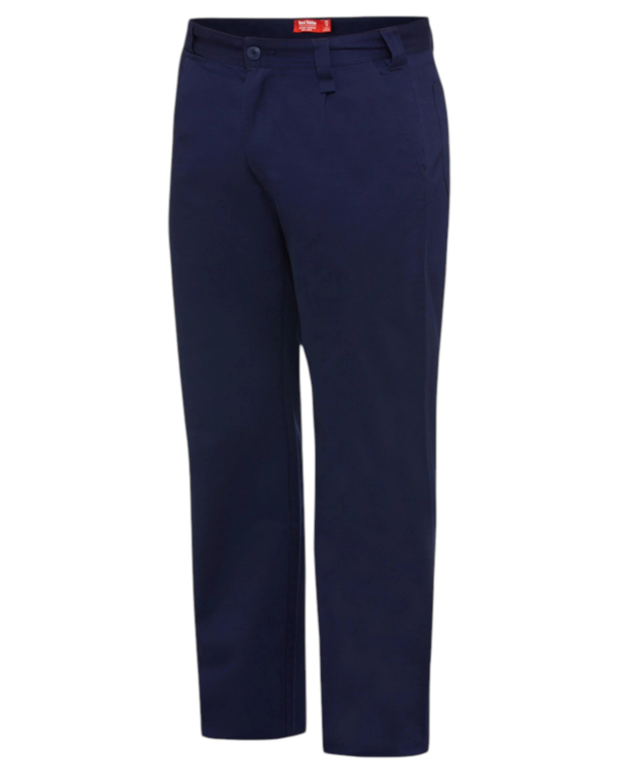 1 Hard Yakka 3 Pack Mens Basic Drill Work Pant Cotton Pants Navy, 1 of 8