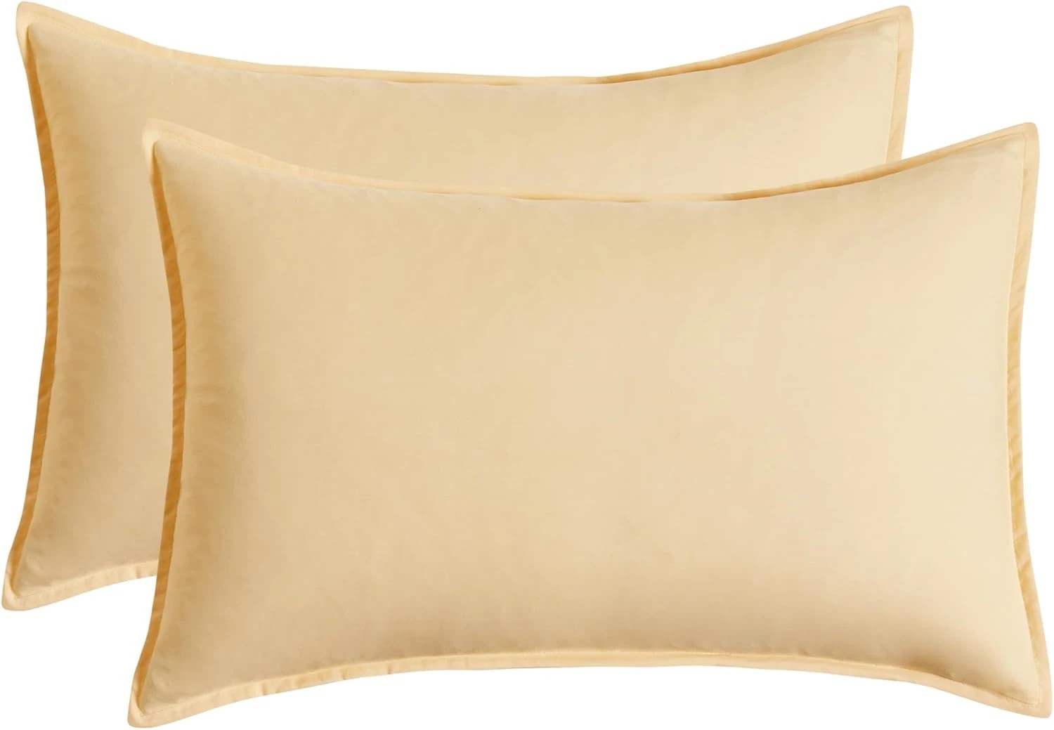 5 CleverPolly 100% Vintage Washed Microfibre Fitted Sheet Set - Butter - Double Bed, 5 of 5