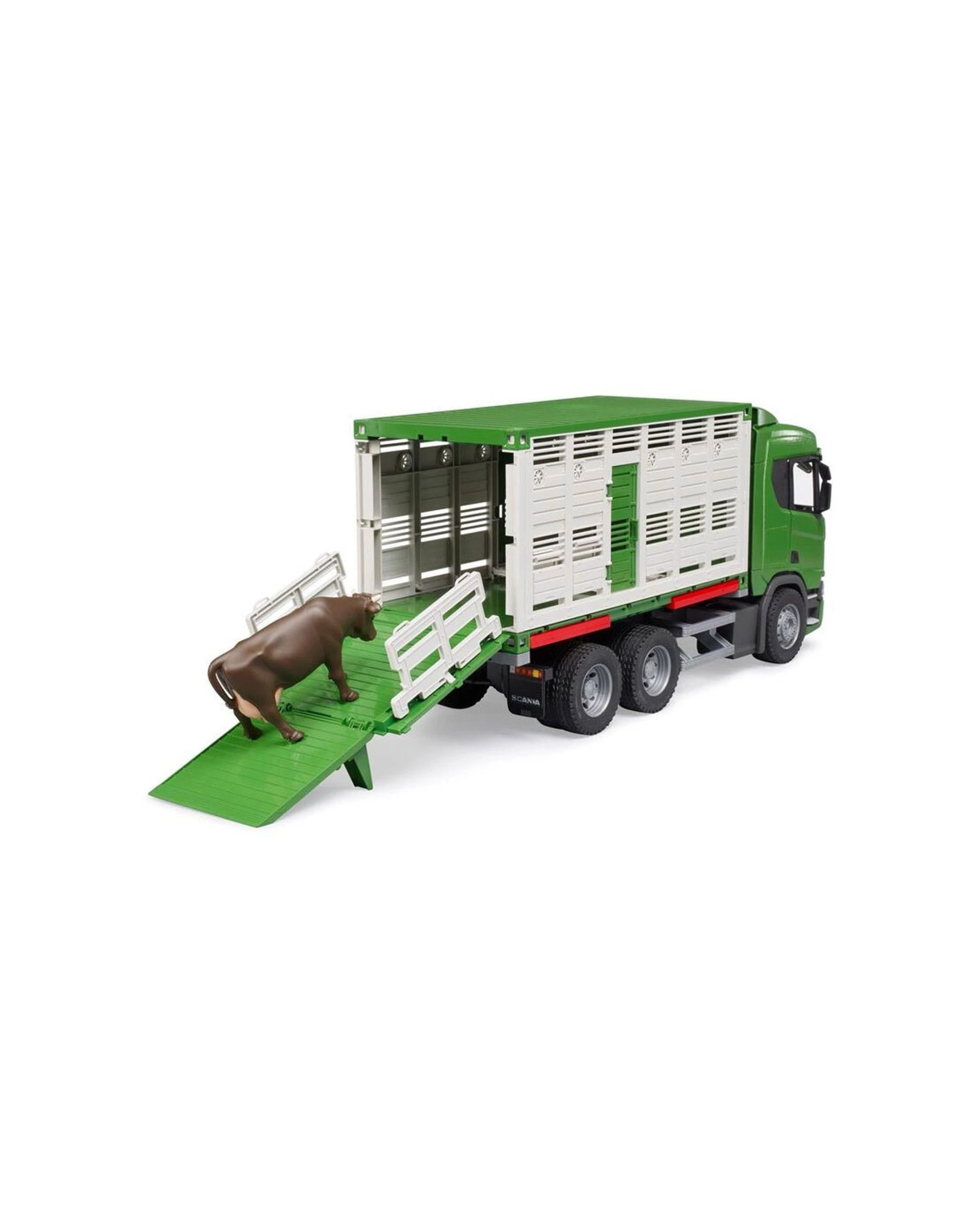 1 Bruder 1 16 Scania Super 560r Cattle Transporter Set Scale Model Kids Toy 3y+ - Green, 1 of 1