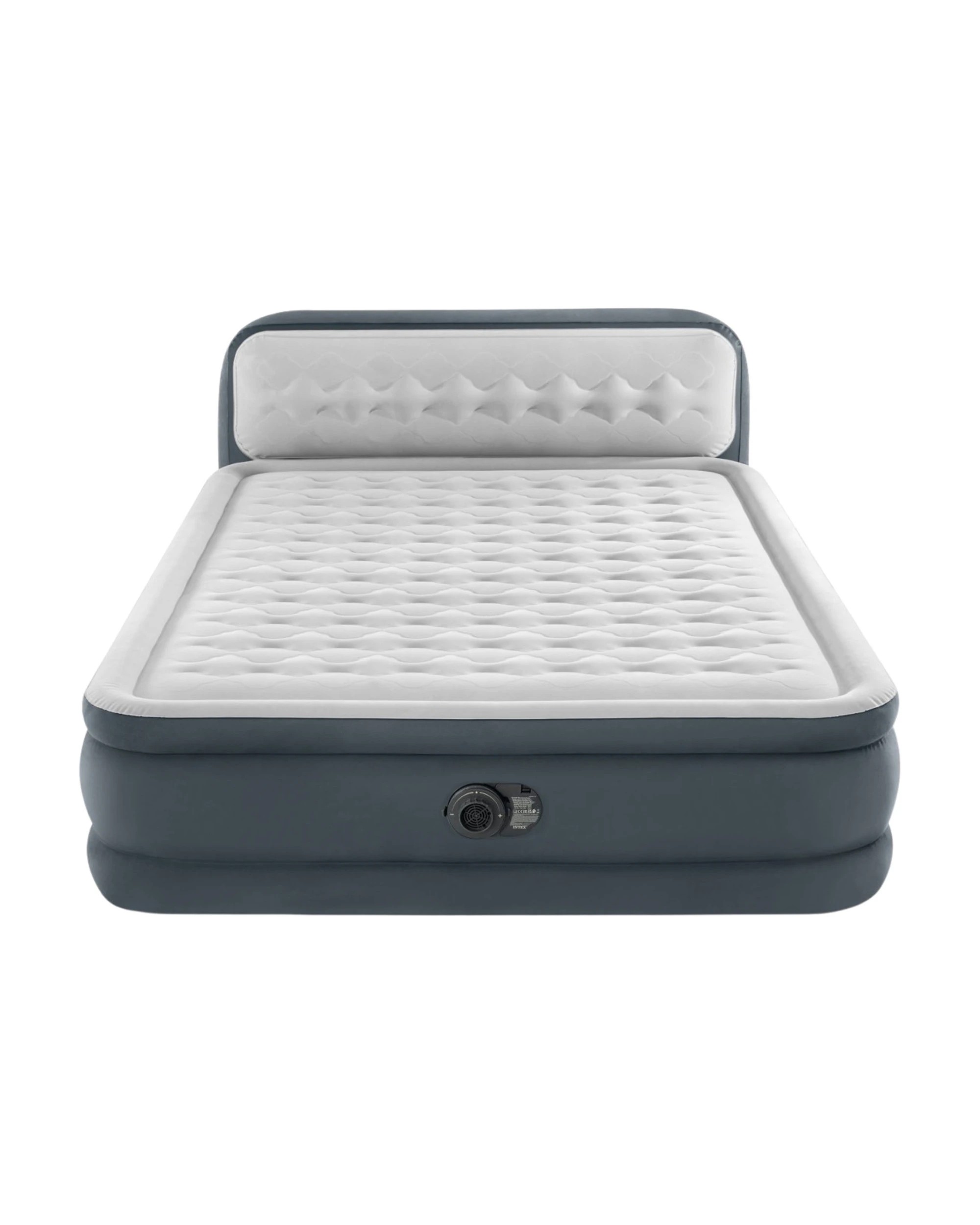 2 Intex Dura Beam Deluxe Ultra Plush Headboard Air Mattress Queen - Grey, 2 of 7