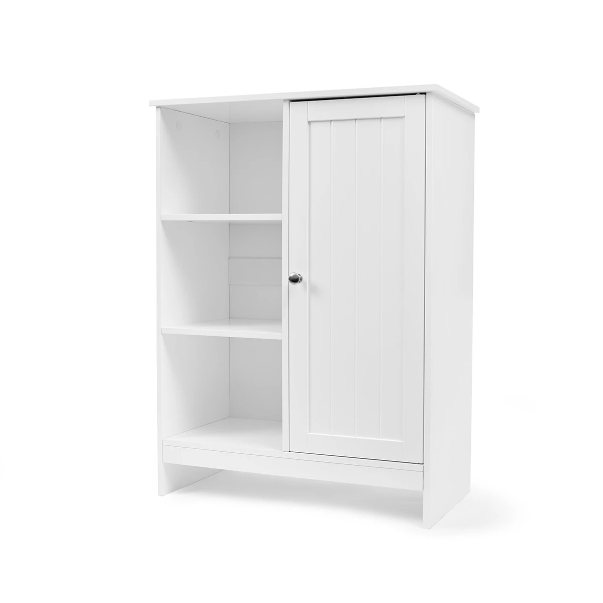 2 Panelled Cabinet with 3 Shelves - White, 2 of 7