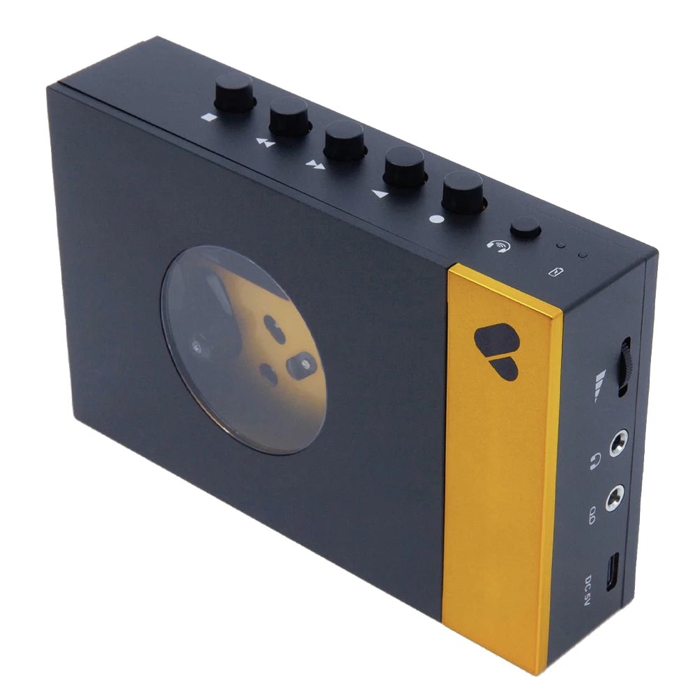 3 We Are Rewind Portable Cassette Player & Recorder - Amy, Black & Yellow - Black, 3 of 6