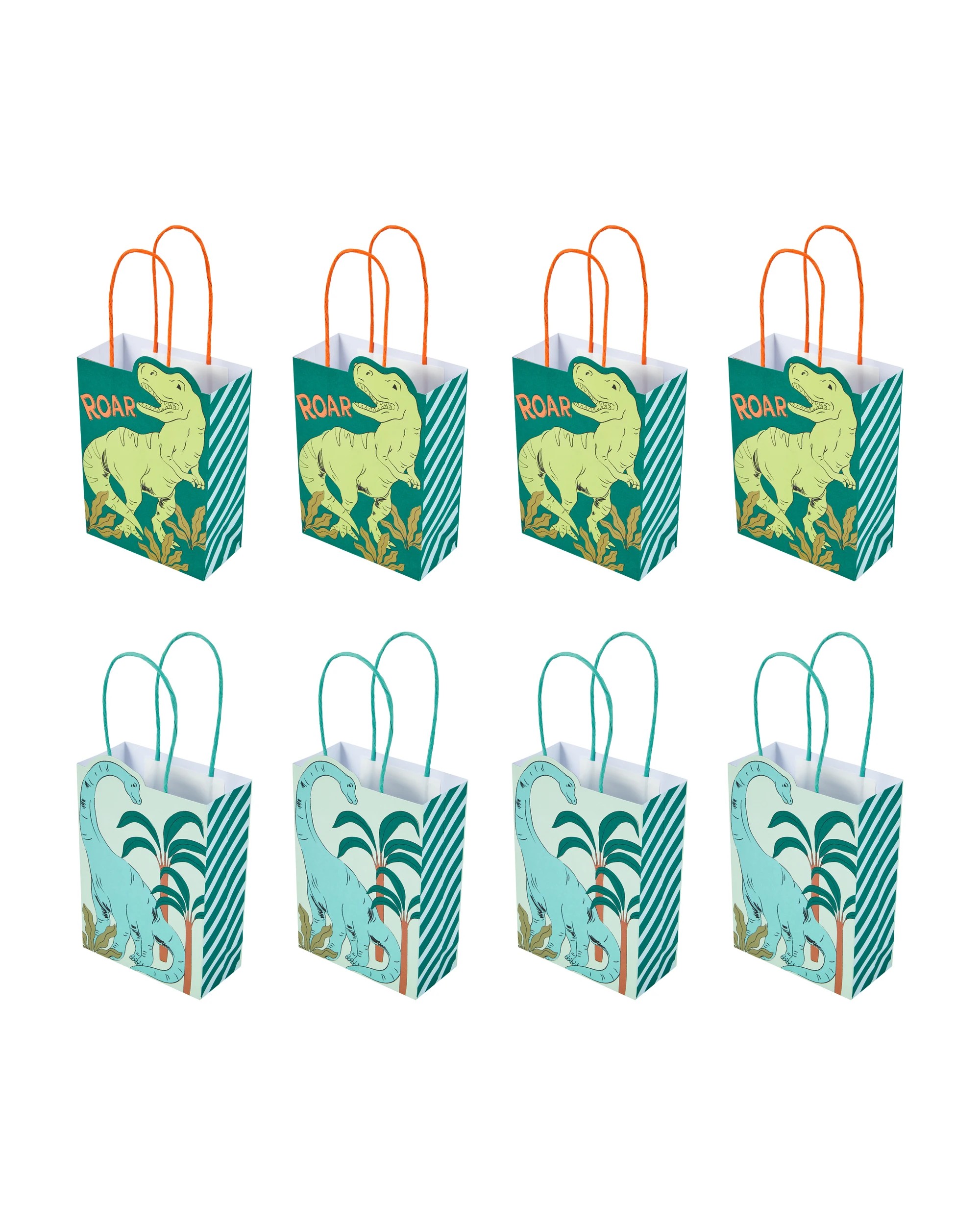 2 8 Piece Dinosaur Shaped Loot Bags, 2 of 6