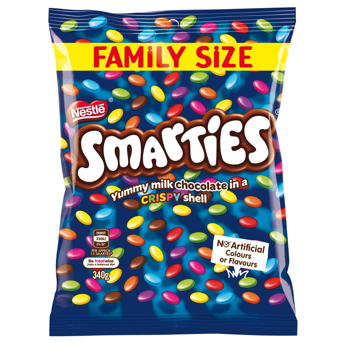 1 Nestle Smarties Milk Chocolate Share Bag 340g, 1 of 2