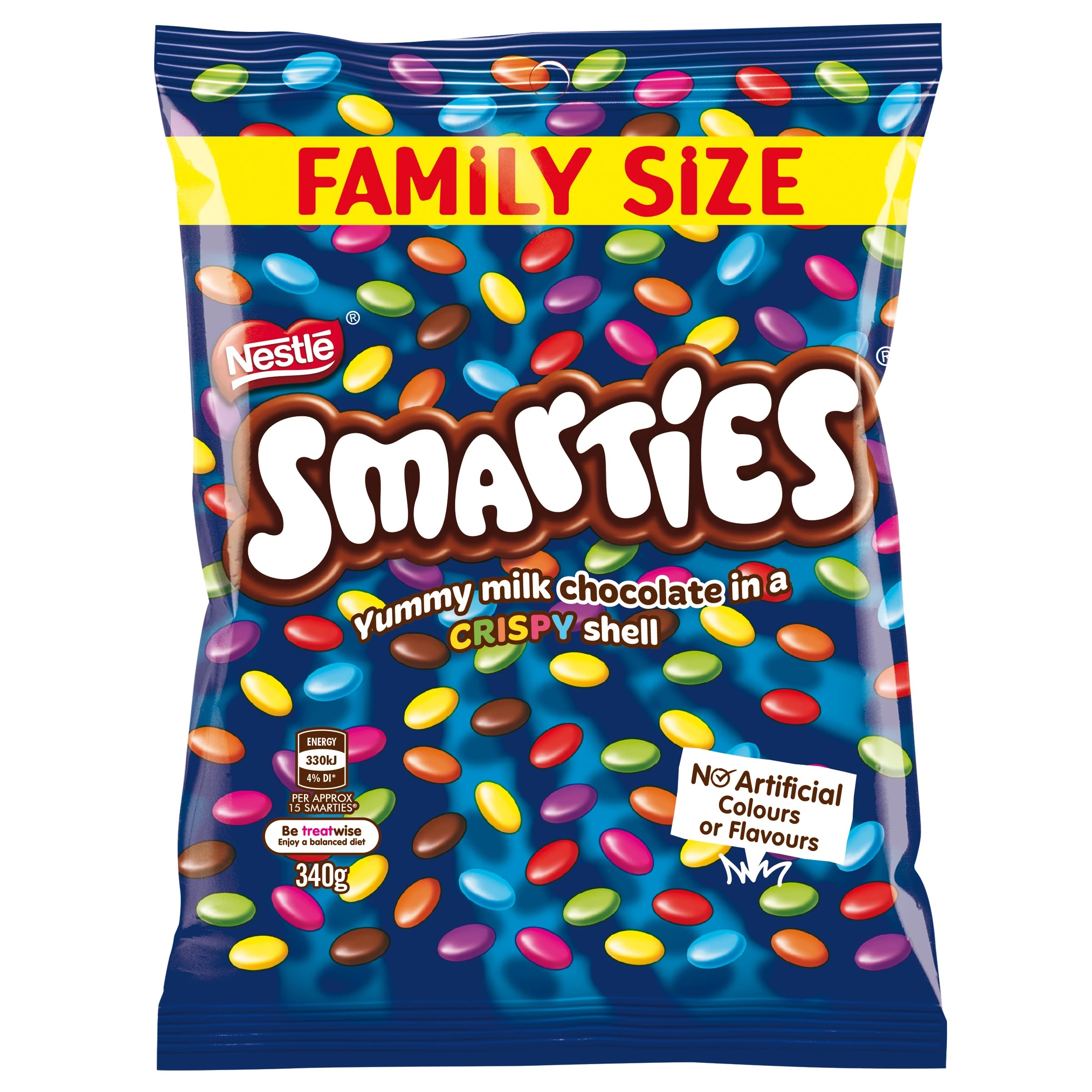 1 Nestle Smarties Milk Chocolate Share Bag 340g, 1 of 2