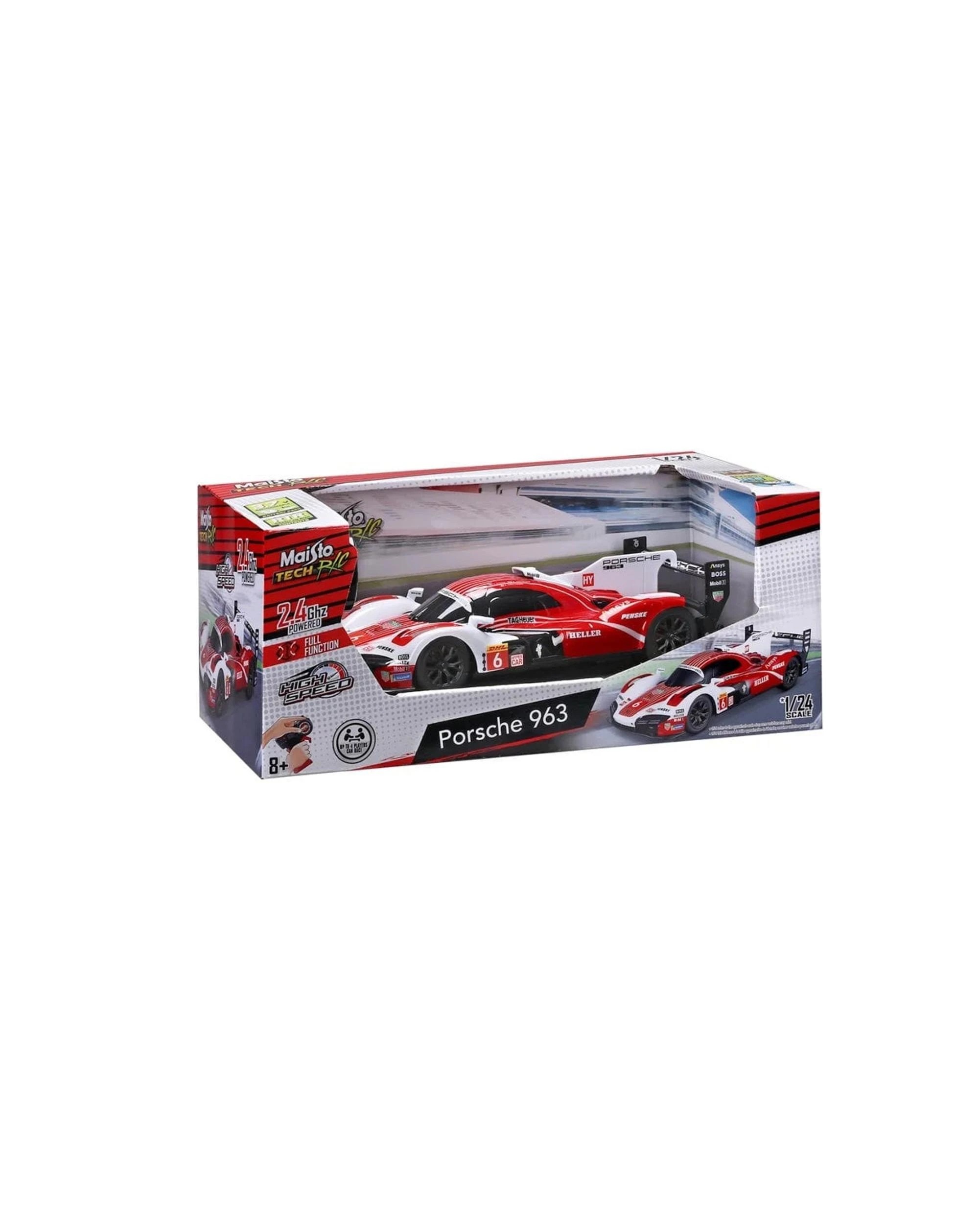 3 Maisto Tech RC Endurance Racer Porsche 963 Penske #6 1:24 Scale Vehicle, 3 of 8