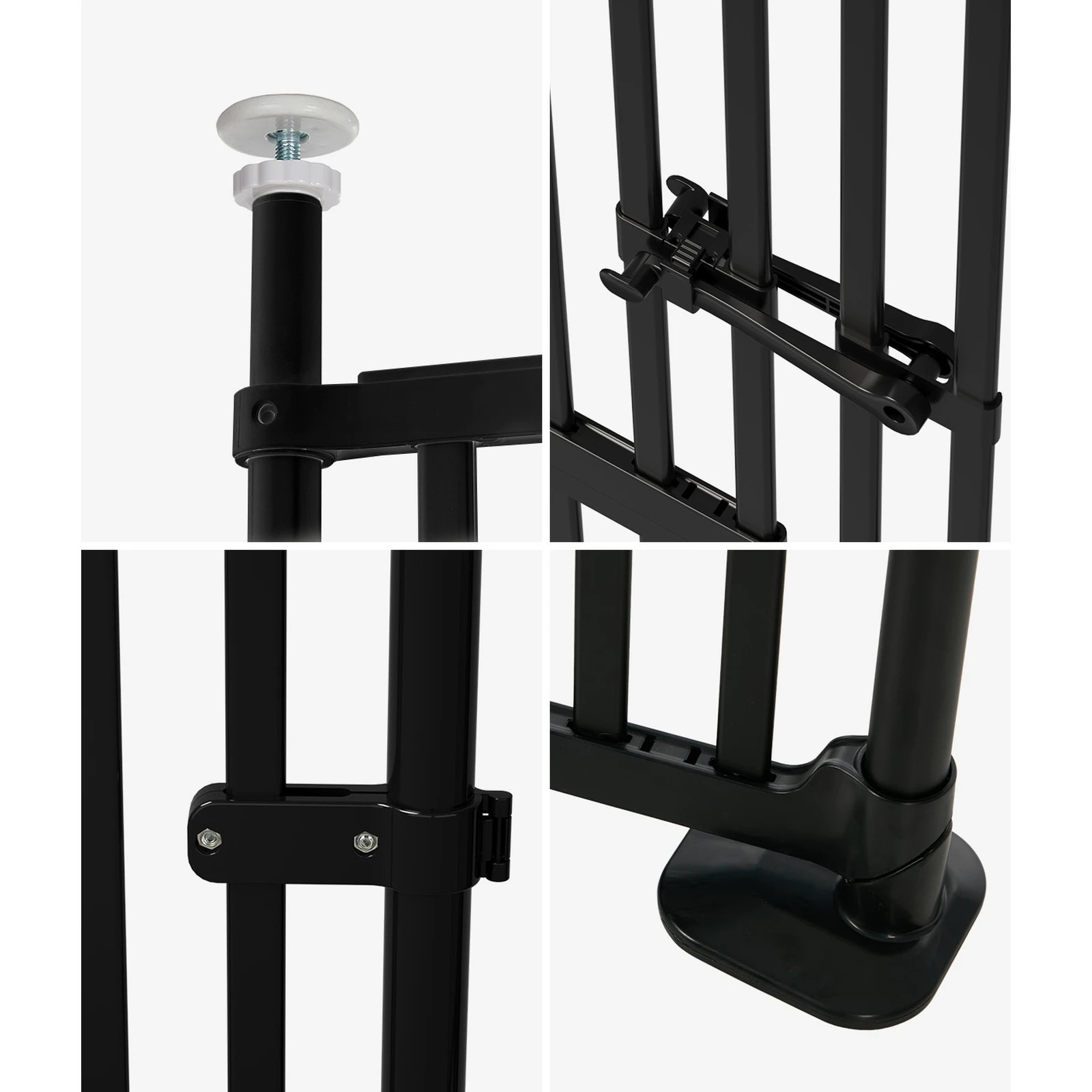 3 Alopet 190cm-264cm Retractable Safety Gate Pet Dog Cat Extra Tall Fence - Black, 3 of 5
