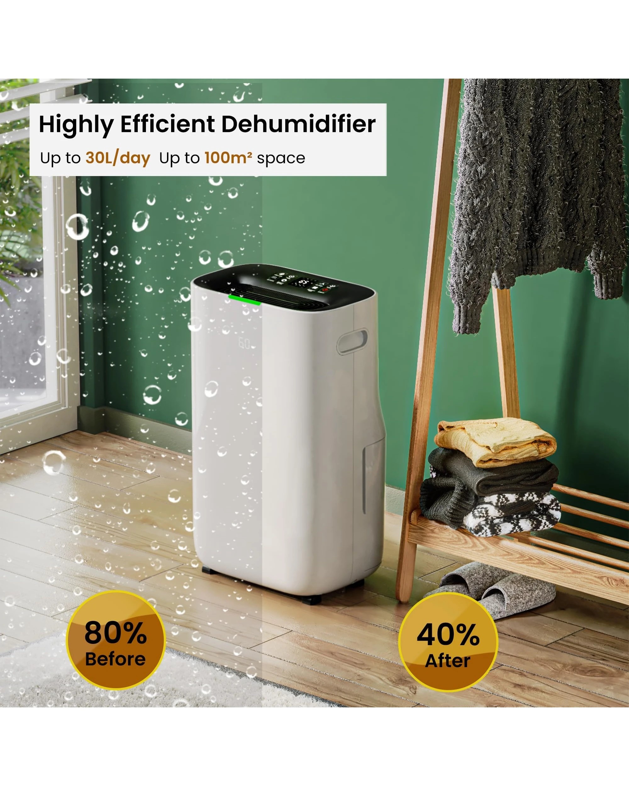 5 Advwin Air Dehumidifiers 30 L/day, 5 of 5