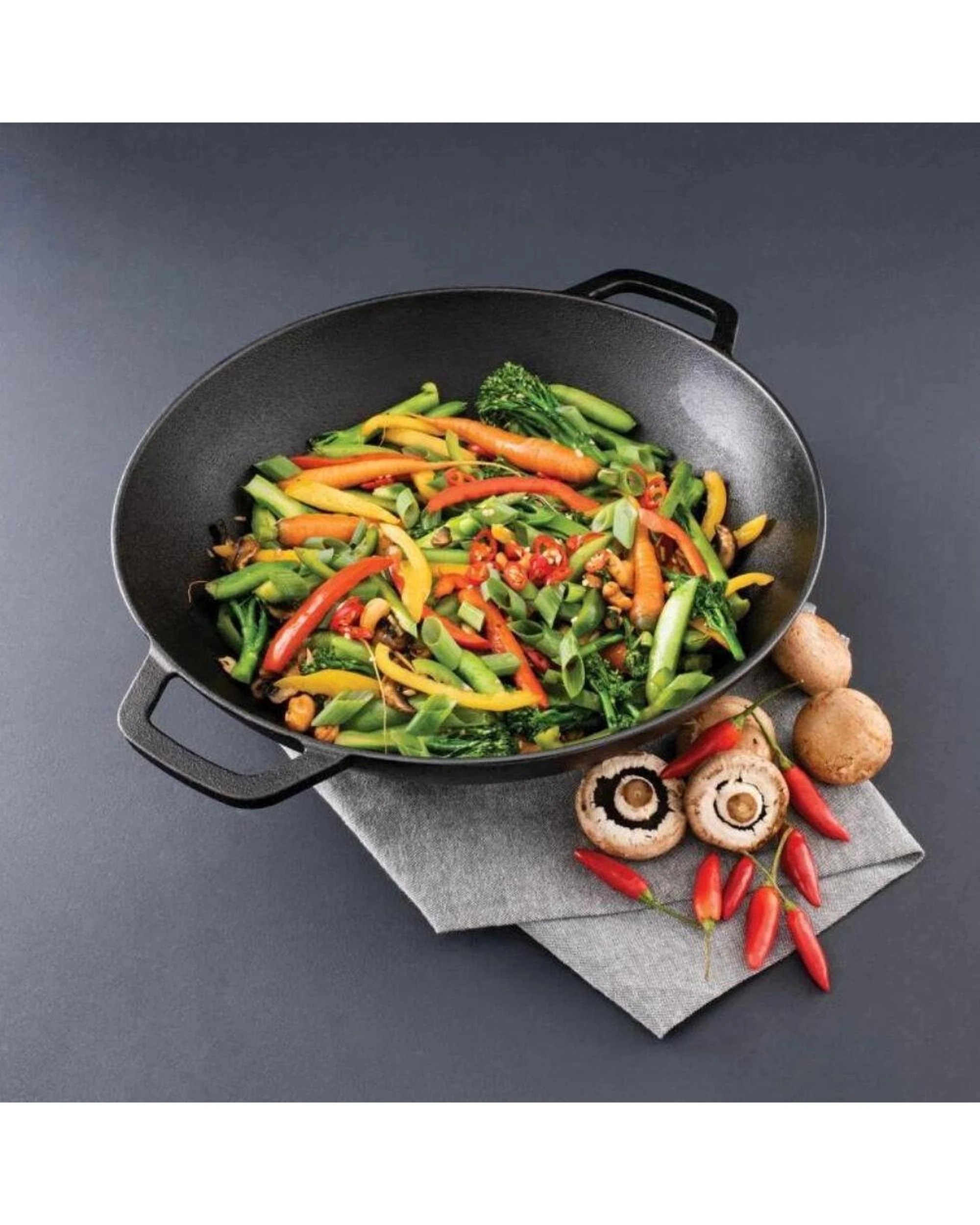 2 Pyrolux Pyrocast 37cm Wok, 2 of 3