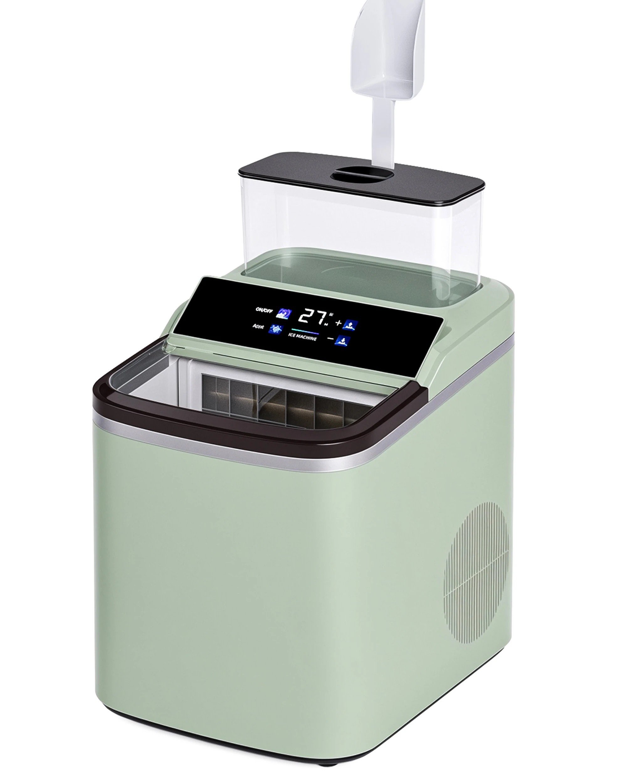 1 Yopower Countertop Ice Maker Machine 16KG/24H 1.5L Water Tank - Green, 1 of 3
