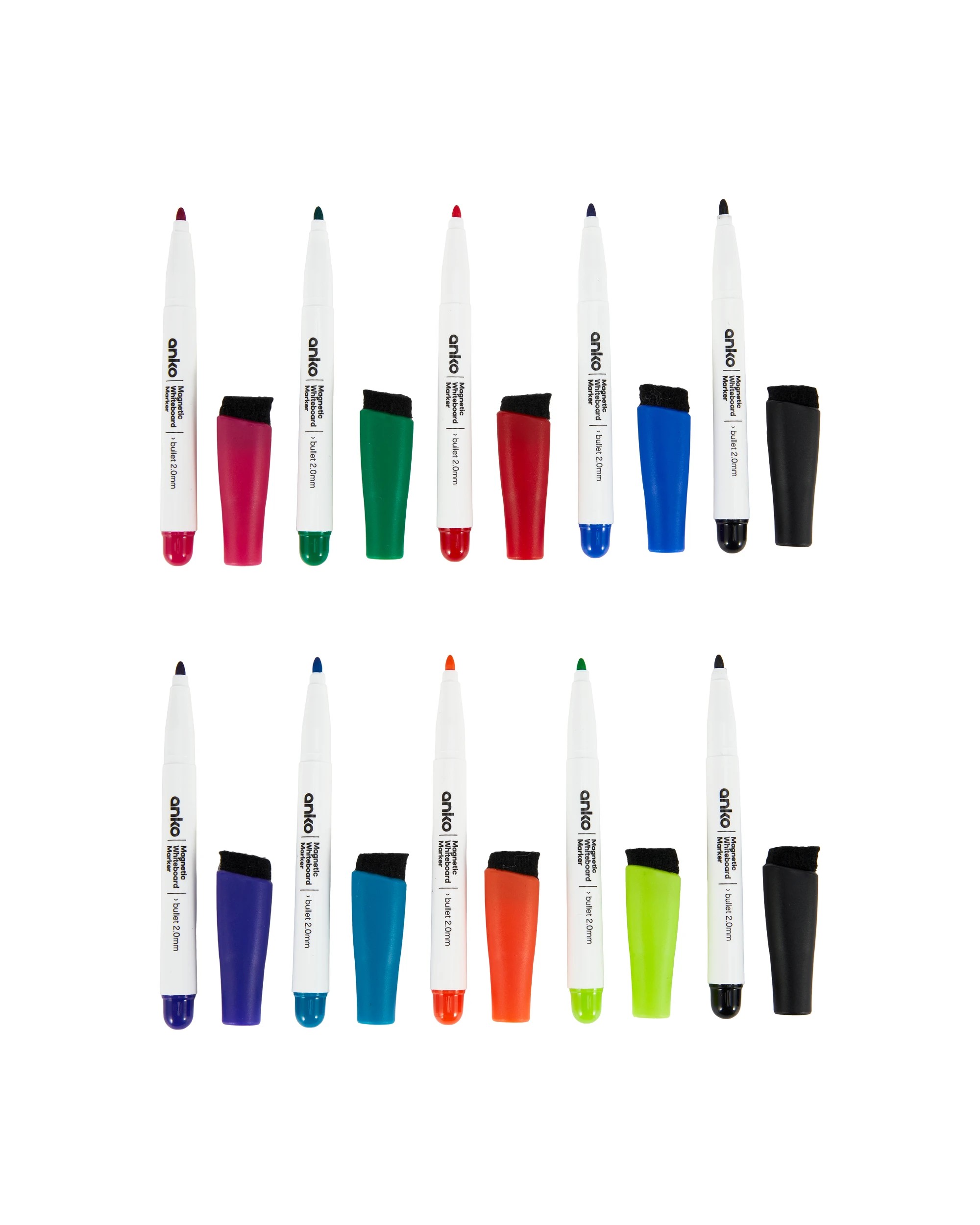 4 10 Pack Magnetic Whiteboard Markers, 4 of 6