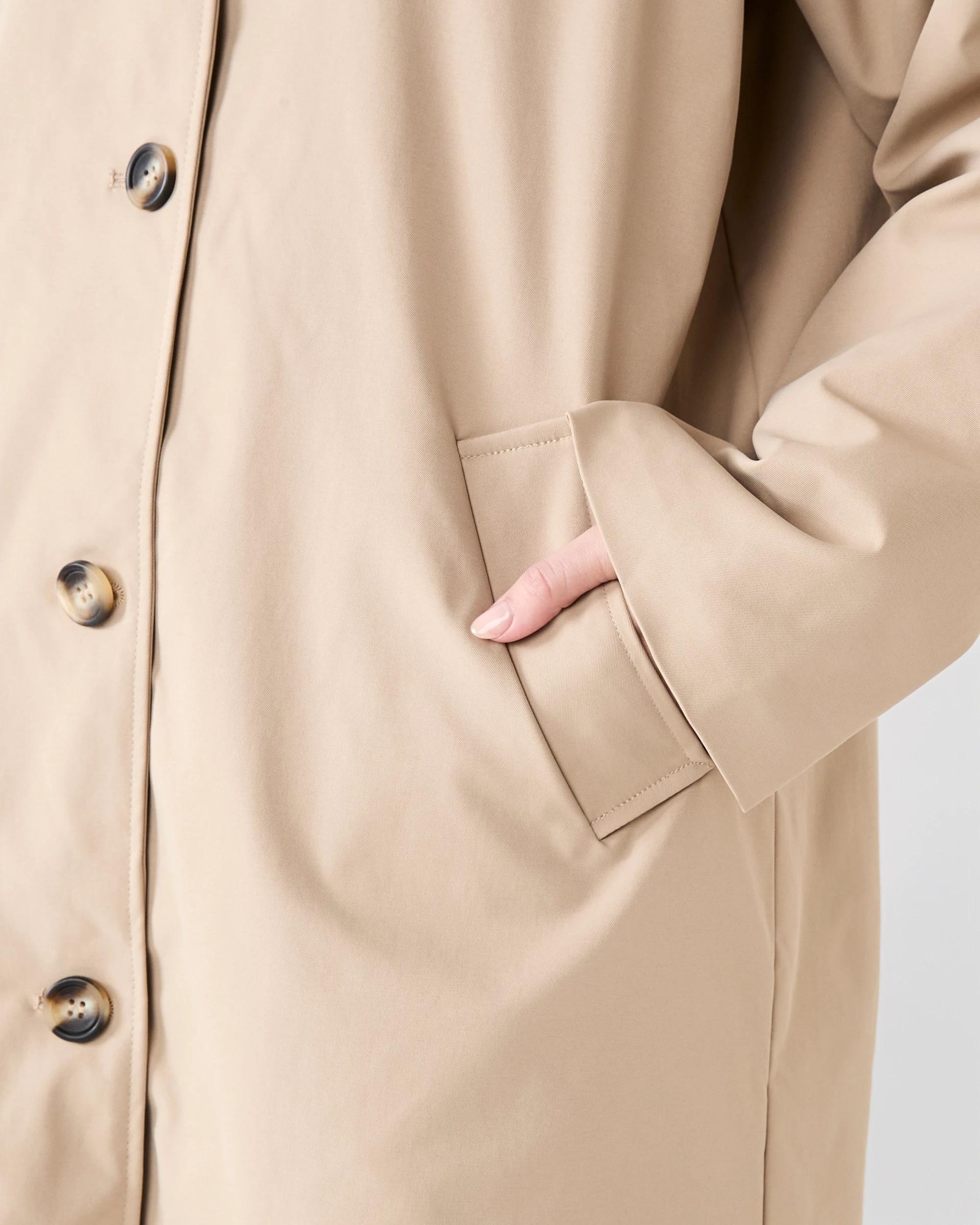 7 Contrast Check Trench Coat Sandstone, 7 of 11