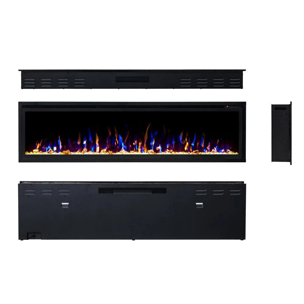 6 Moda Living Concerto 65 inch Electric Fireplace - Black, 6 of 6