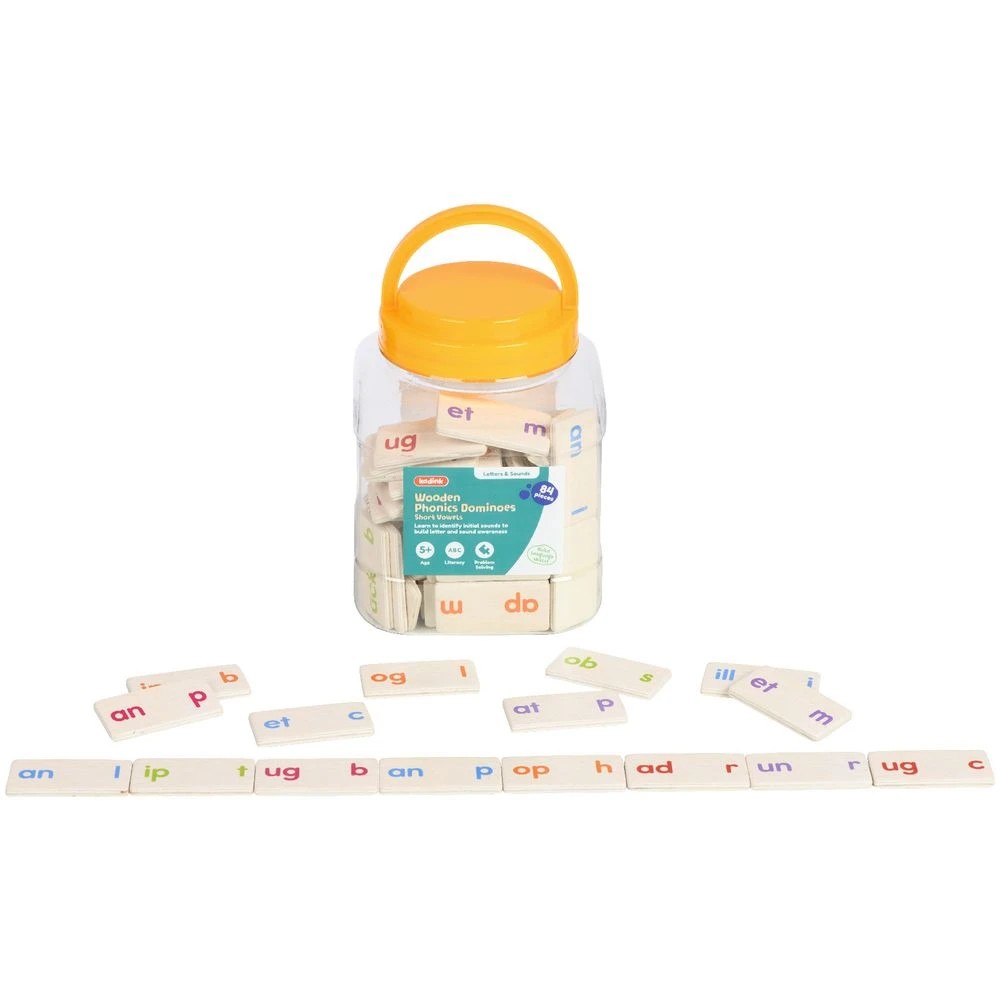 3 Kadink Wooden Phonics Dominoes Short Vowels 84 Pack, 3 of 4