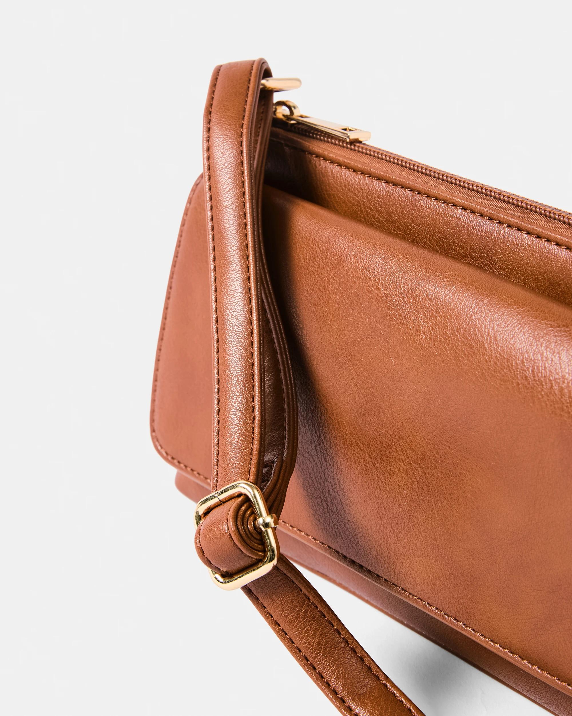 4 Envelope Pocket Crossbody Bag Warm Umber, 4 of 5