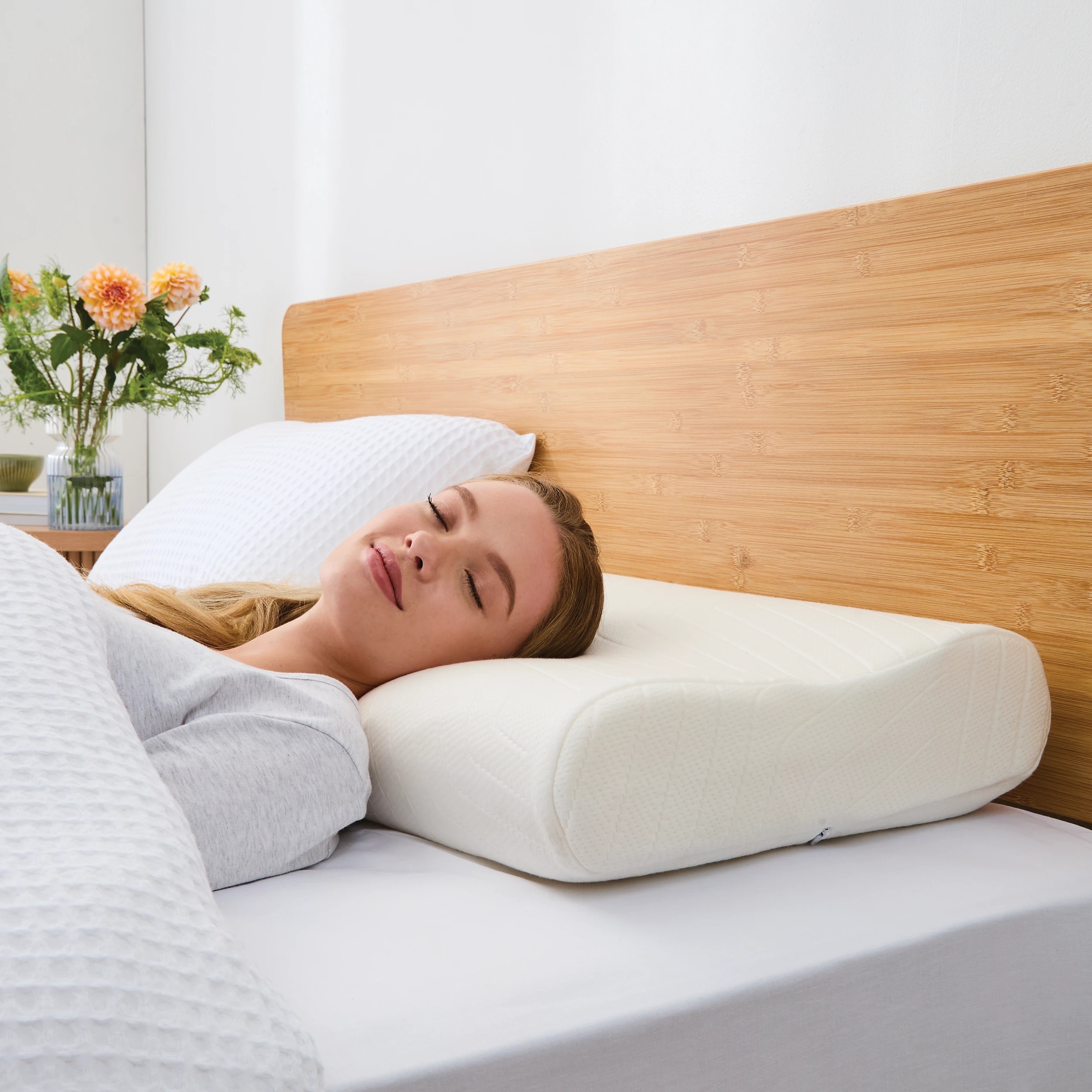 2 Adjustable Contoured Memory Foam Pillow, 2 of 10