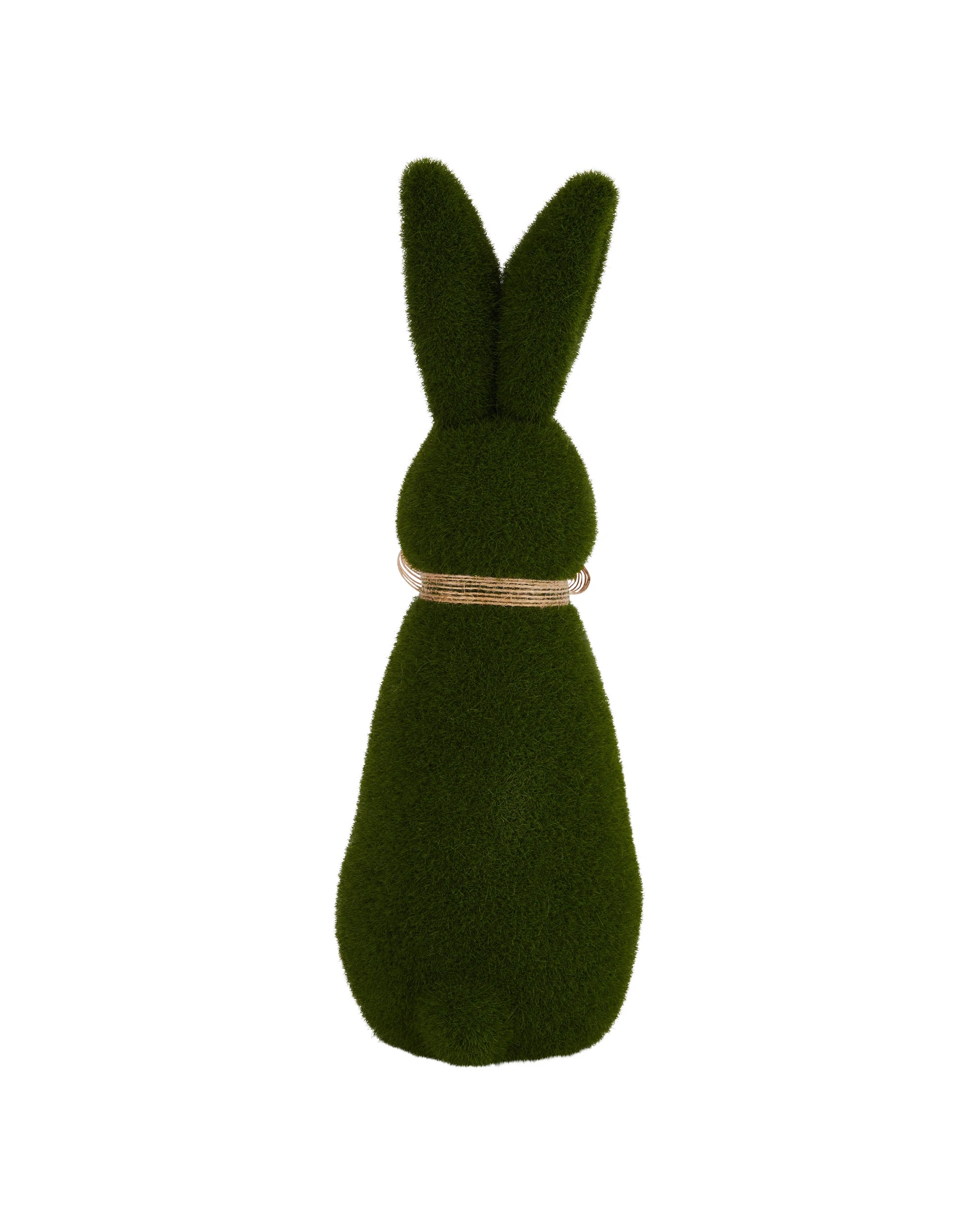 3 Green Flocked Bunny, 3 of 4
