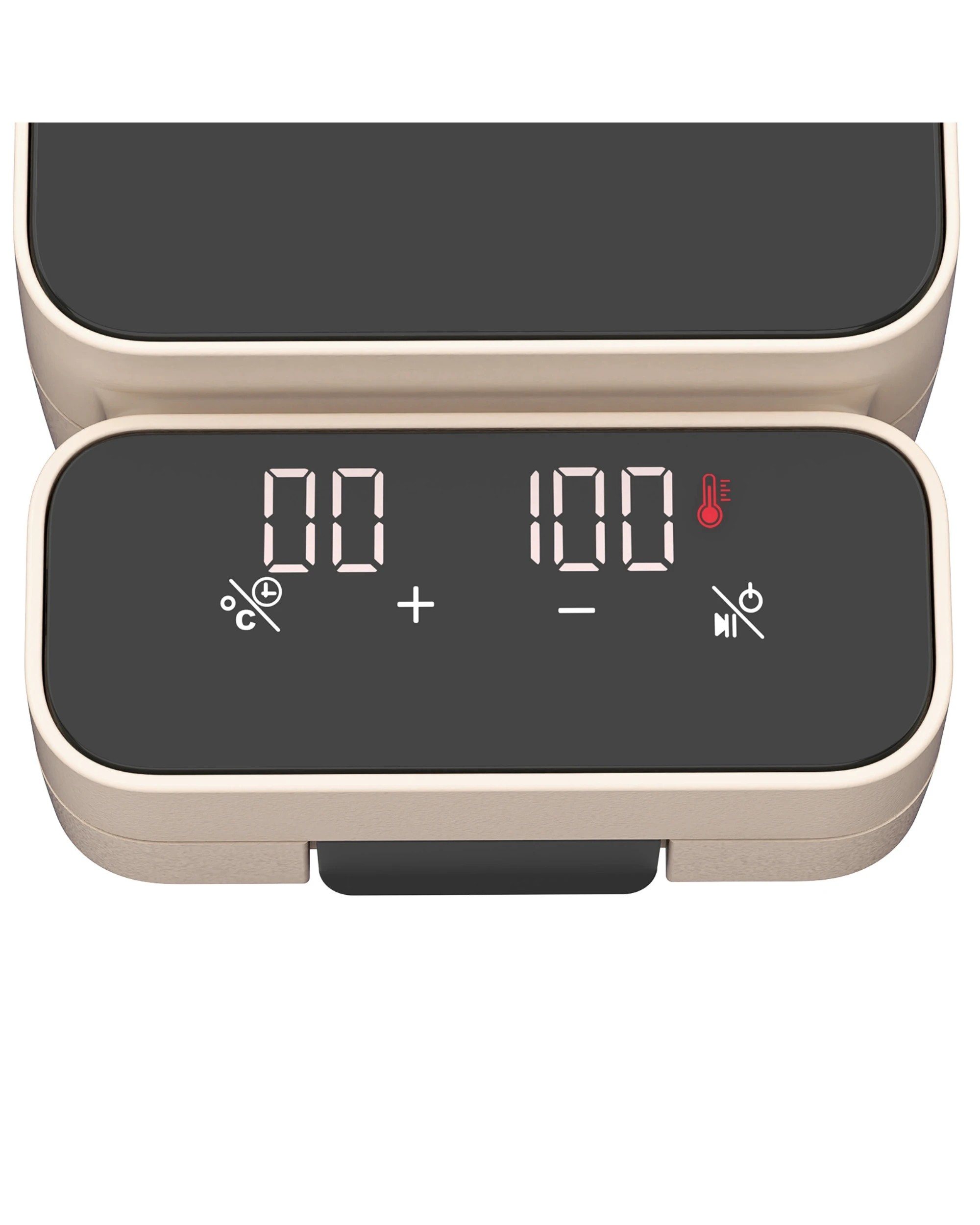 3 Yopower Waffle Maker Machine with Detachable Plates - Beige, 3 of 4