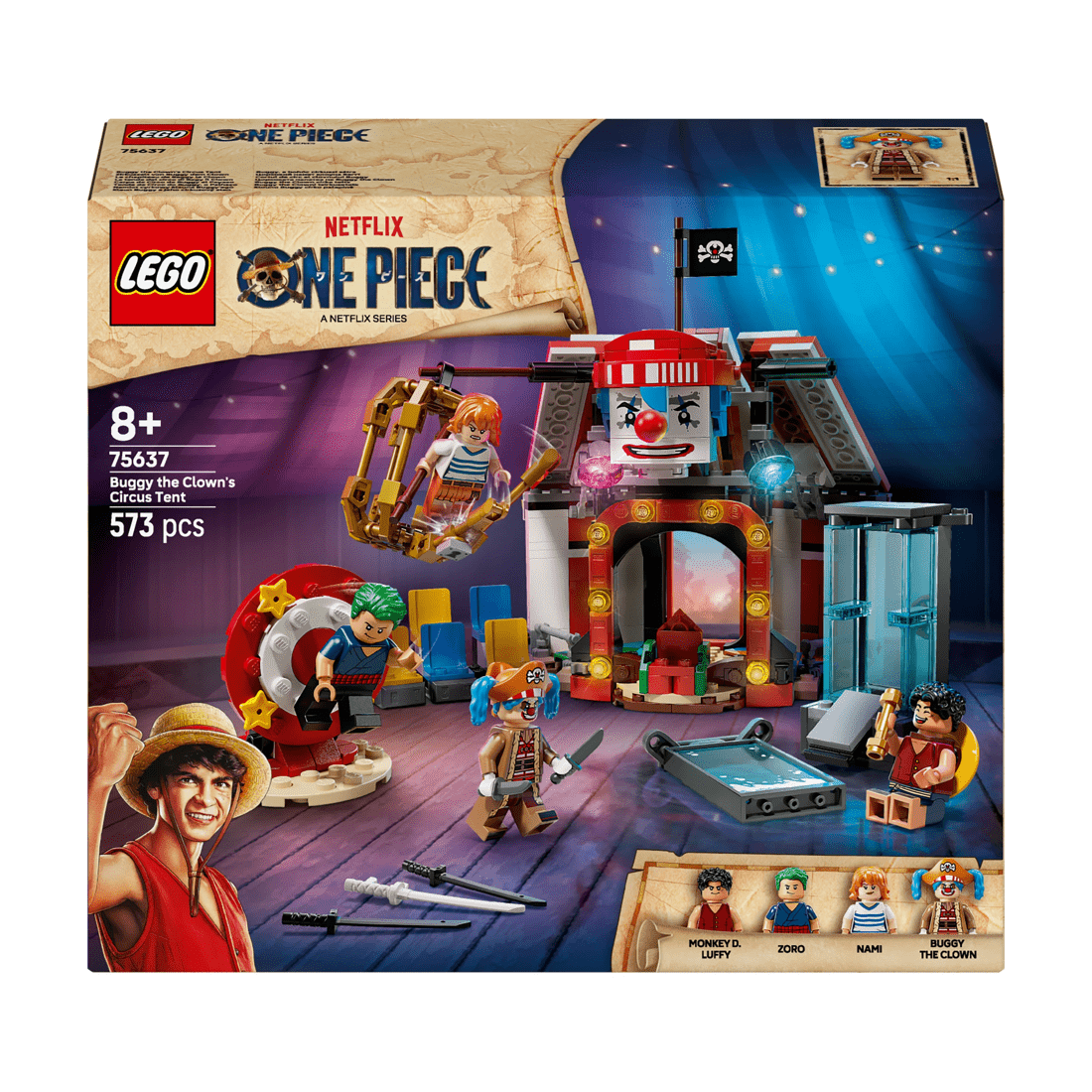 1 LEGO ONE PIECE Buggy the Clown's Circus Tent 75637, 1 of 10