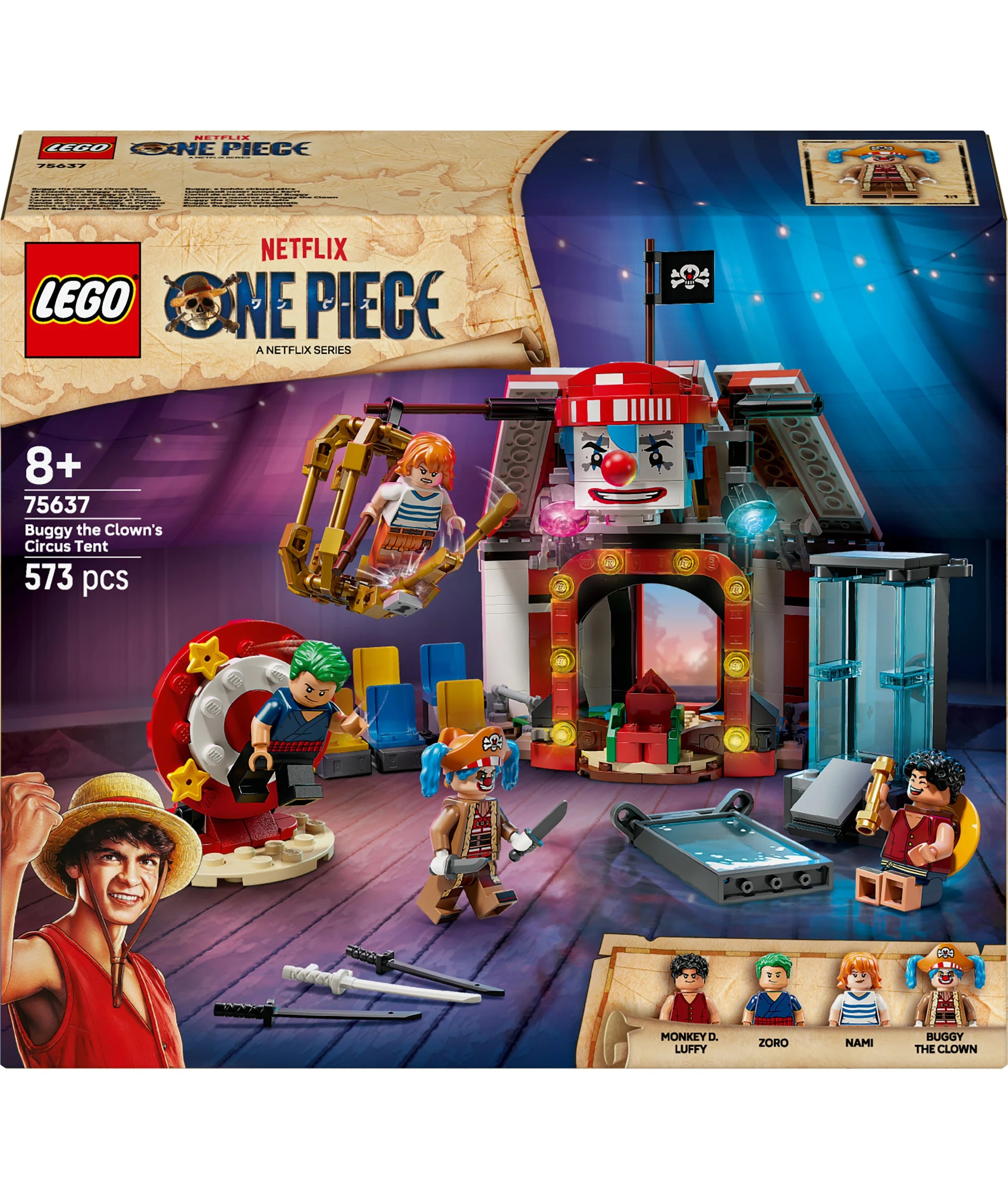 1 LEGO ONE PIECE Buggy the Clown's Circus Tent 75637, 1 of 10