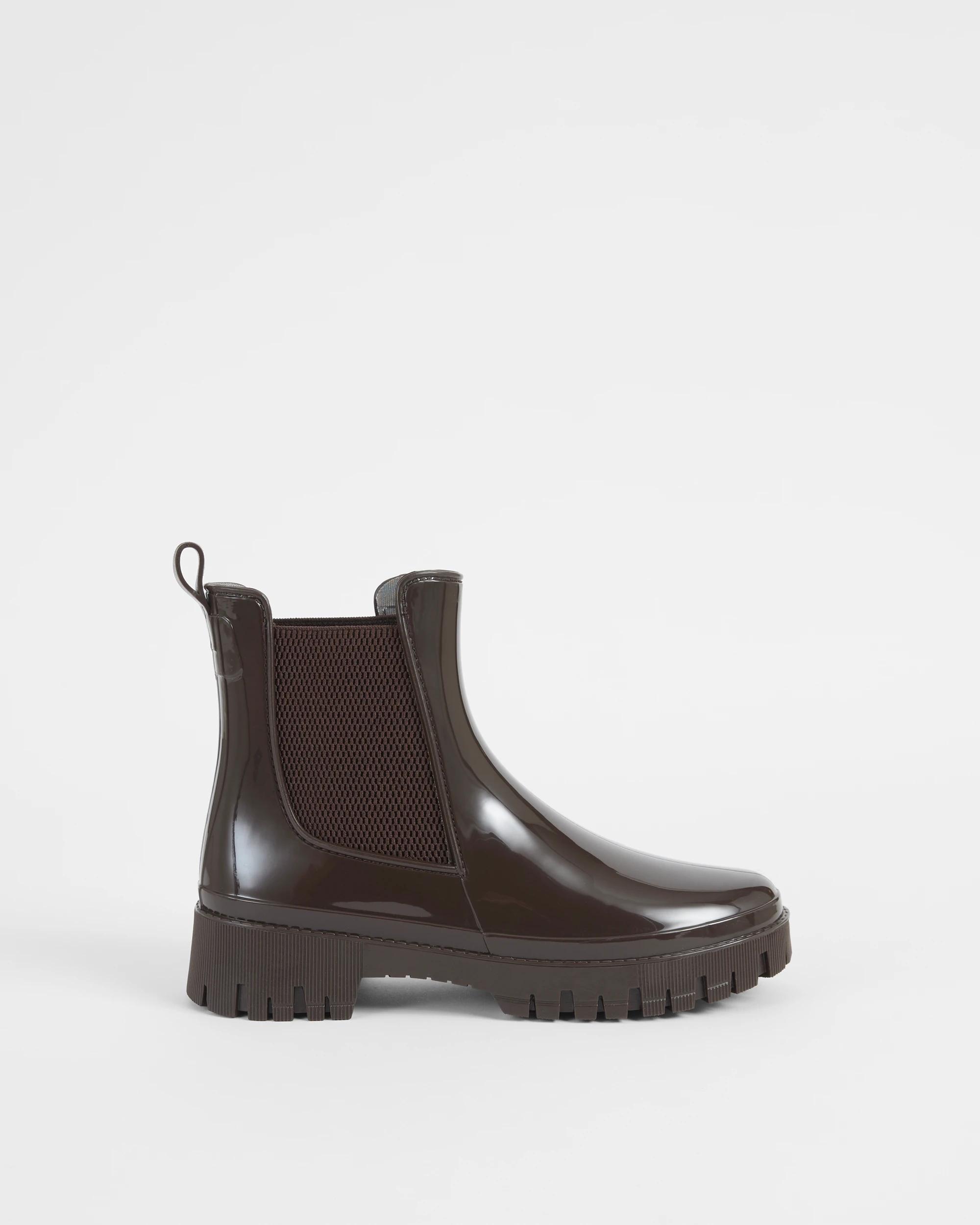 1 Target Woman Low Rainboots - Bree II BROWN PATENT, 1 of 3
