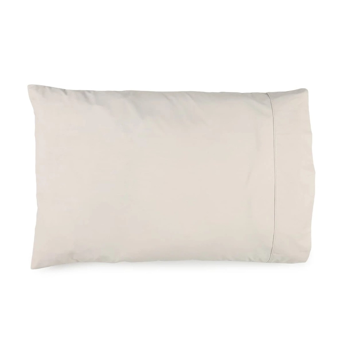 1 250 Thread Count Cotton Rich Standard Pillowcase - Oatmeal, 1 of 8