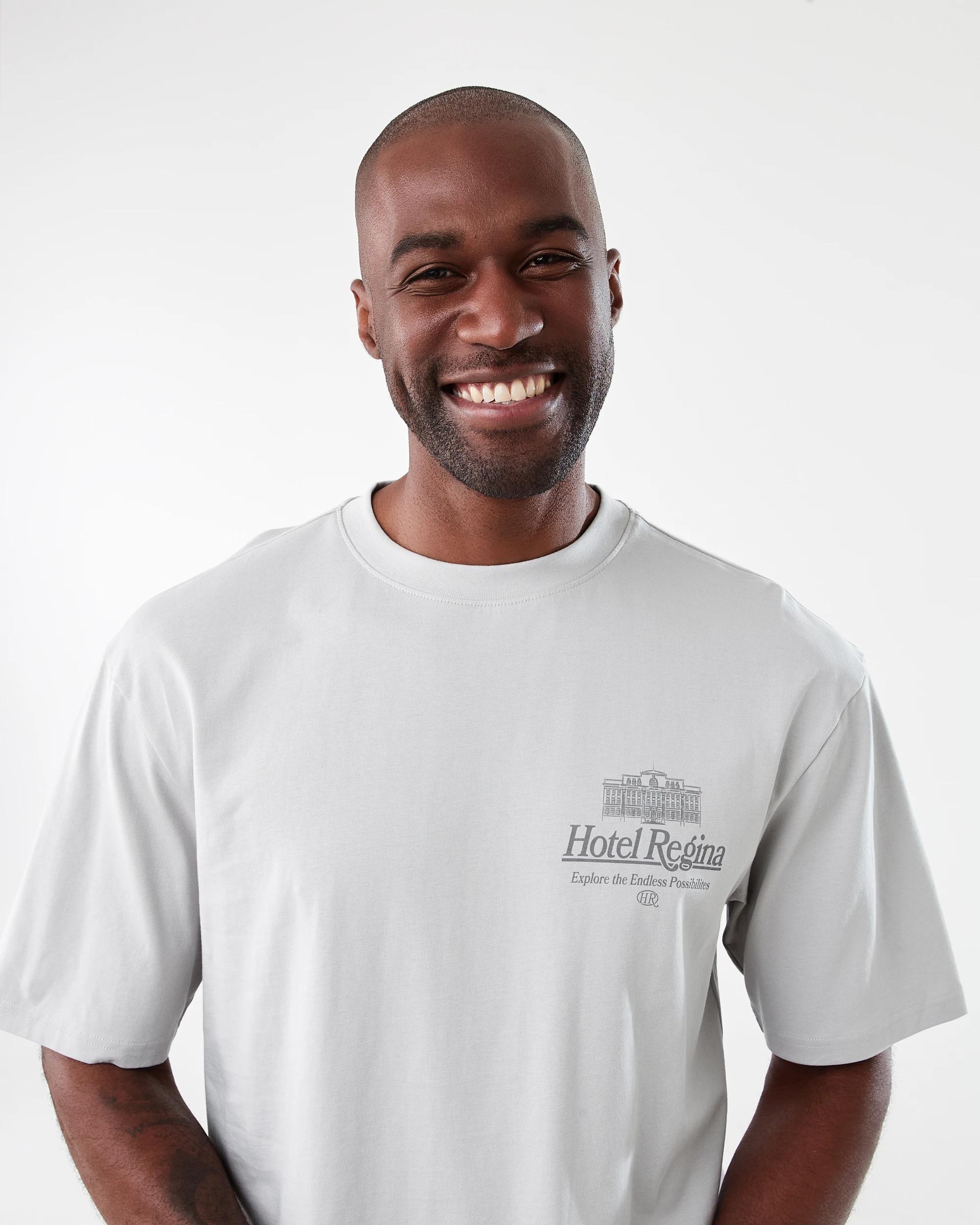 4 Oversized Print T-shirt Gry Hotl, 4 of 7