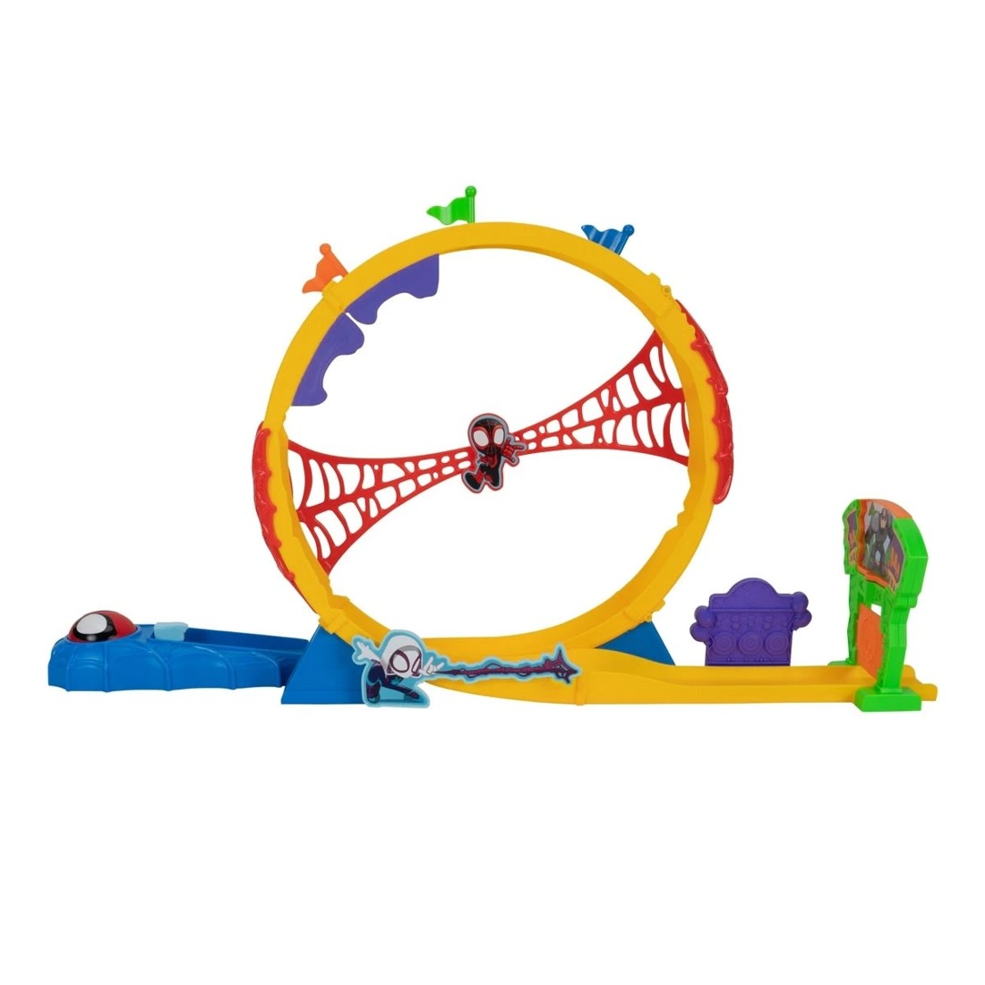 5 Disney Junior Marvel Spidey and his Amazing Friends: Spidey Amazing Metals Super Loop Track Set, 5 of 10