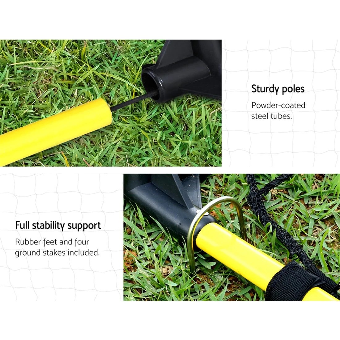 3 Everfit 3.6m Football Soccer Net Portable Goal Net Rebounder Sports Training - Yellow, 3 of 6