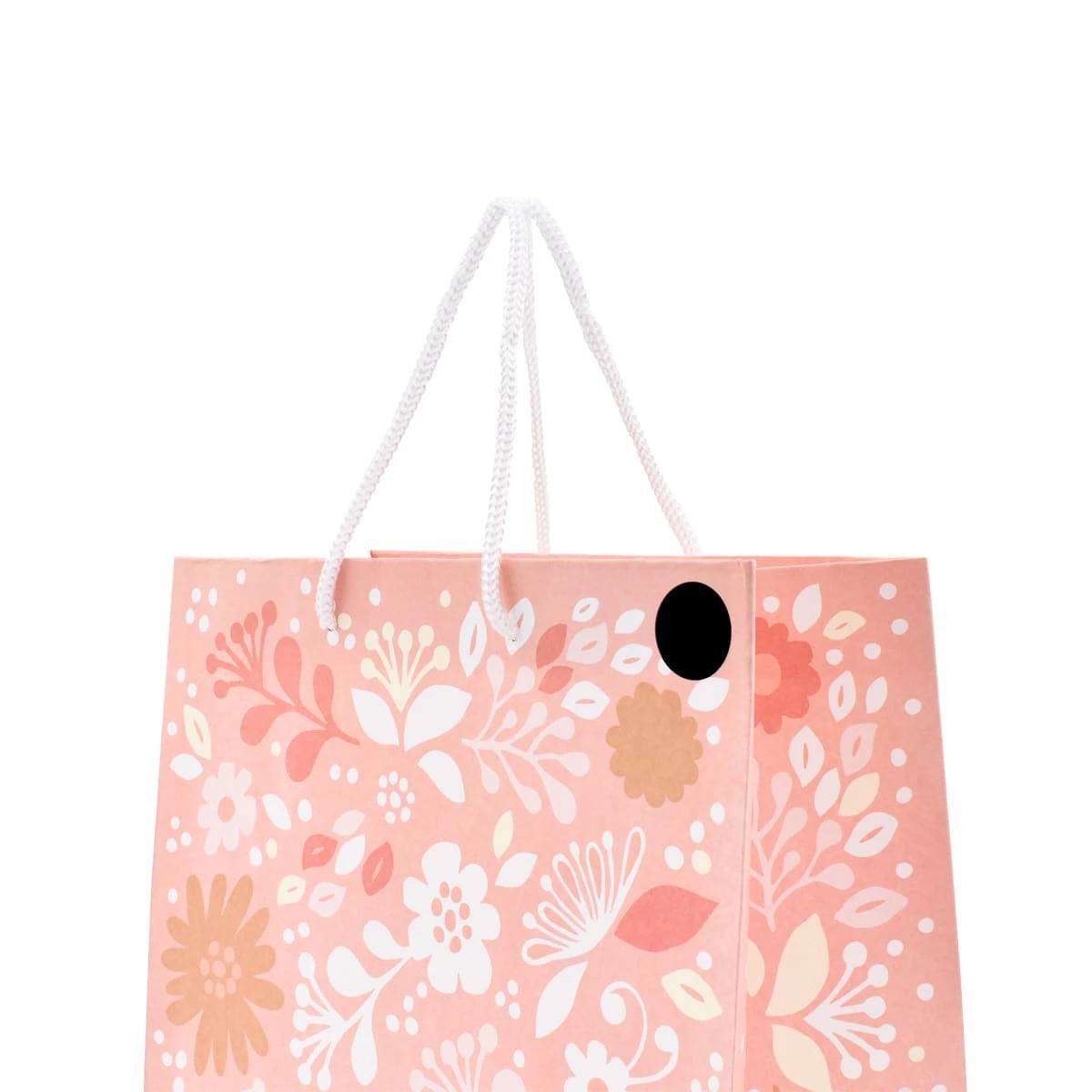 3 Hallmark Medium Pink Floral Gift Bag, 3 of 3