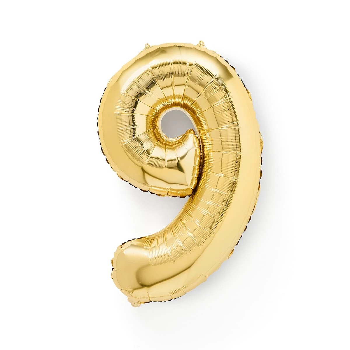 1 Gold Look Giant Number 9 Foil Balloon, 1 of 5