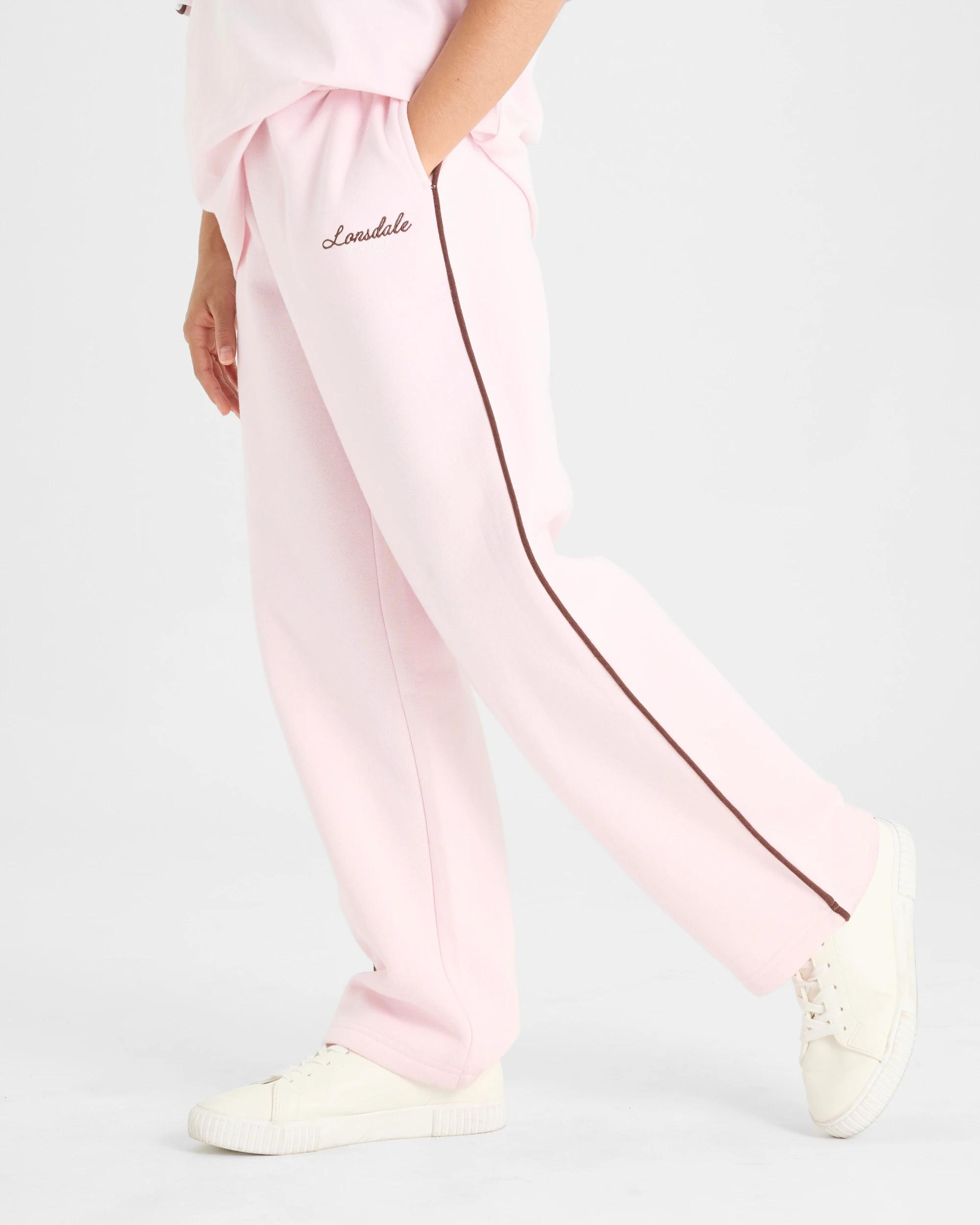 1 Lonsdale London Wide Leg Trackpants PINK, 1 of 5