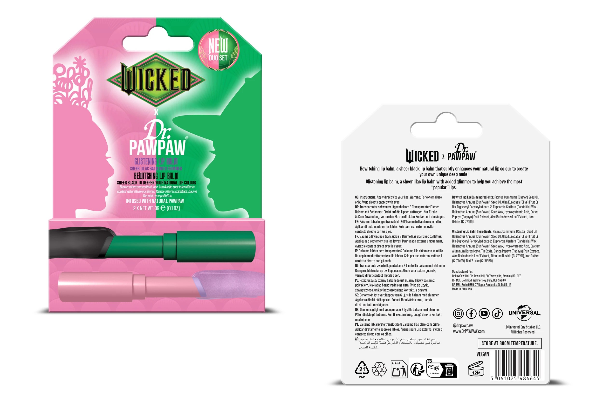 1 Dr PAWPAW Wicked Lip Balm Duo Set - Bewitching and Glistening, 1 of 2