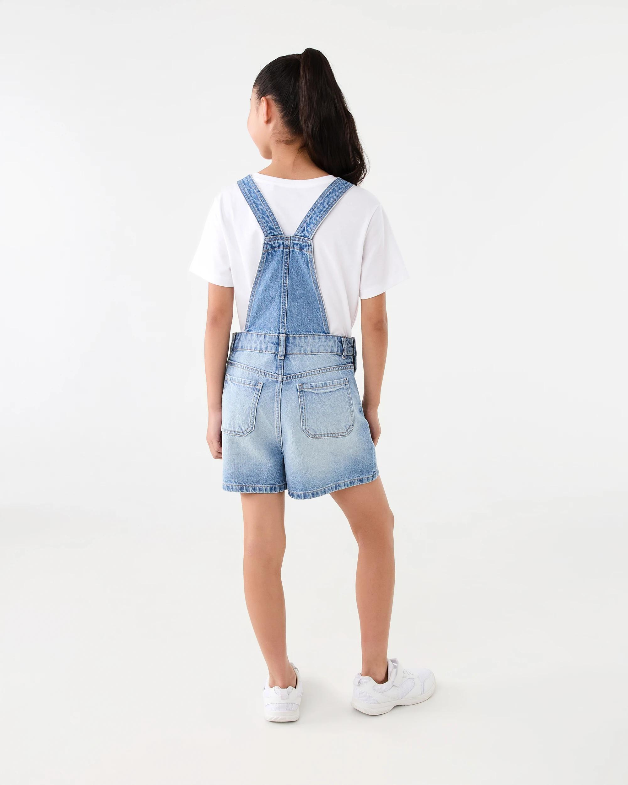 9 Denim Dungarees Light Wash, 9 of 9