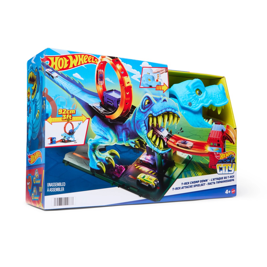 2 Hot Wheels City T-Rex Chomp Down Playset, 2 of 7