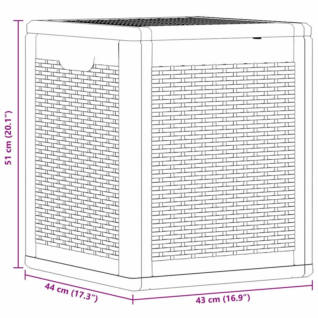 9 vidaXL Storage box Ample Storage - Black, 9 of 9