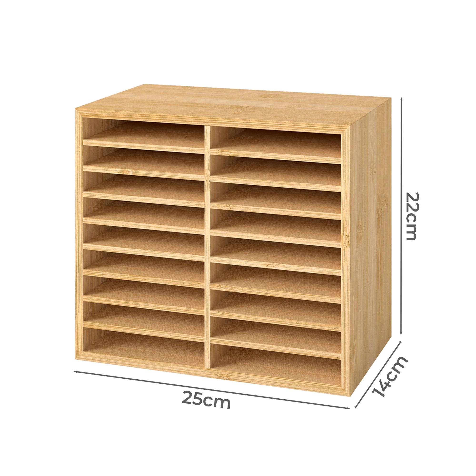 3 Levede Bamboo Marker Organiser - Natural, 3 of 9