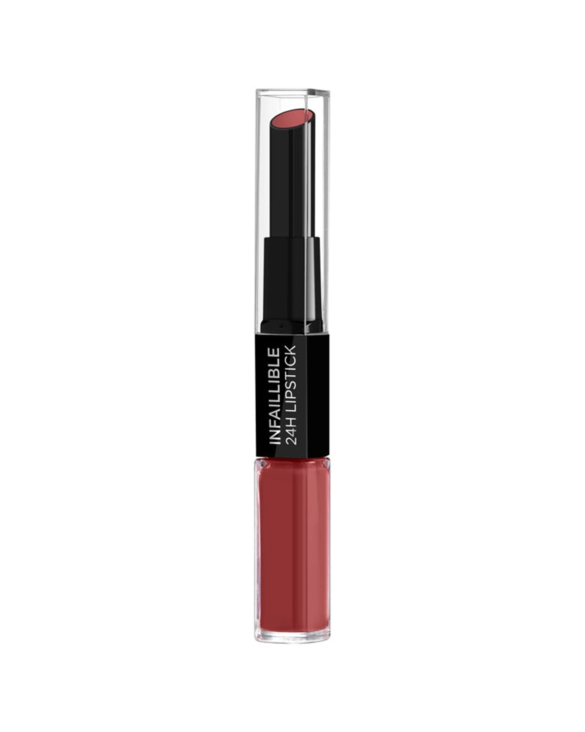 1 L'Oreal Paris Infallible 2 Step Liquid Lipstick 801 Toujours Toffee - Brown, 1 of 4