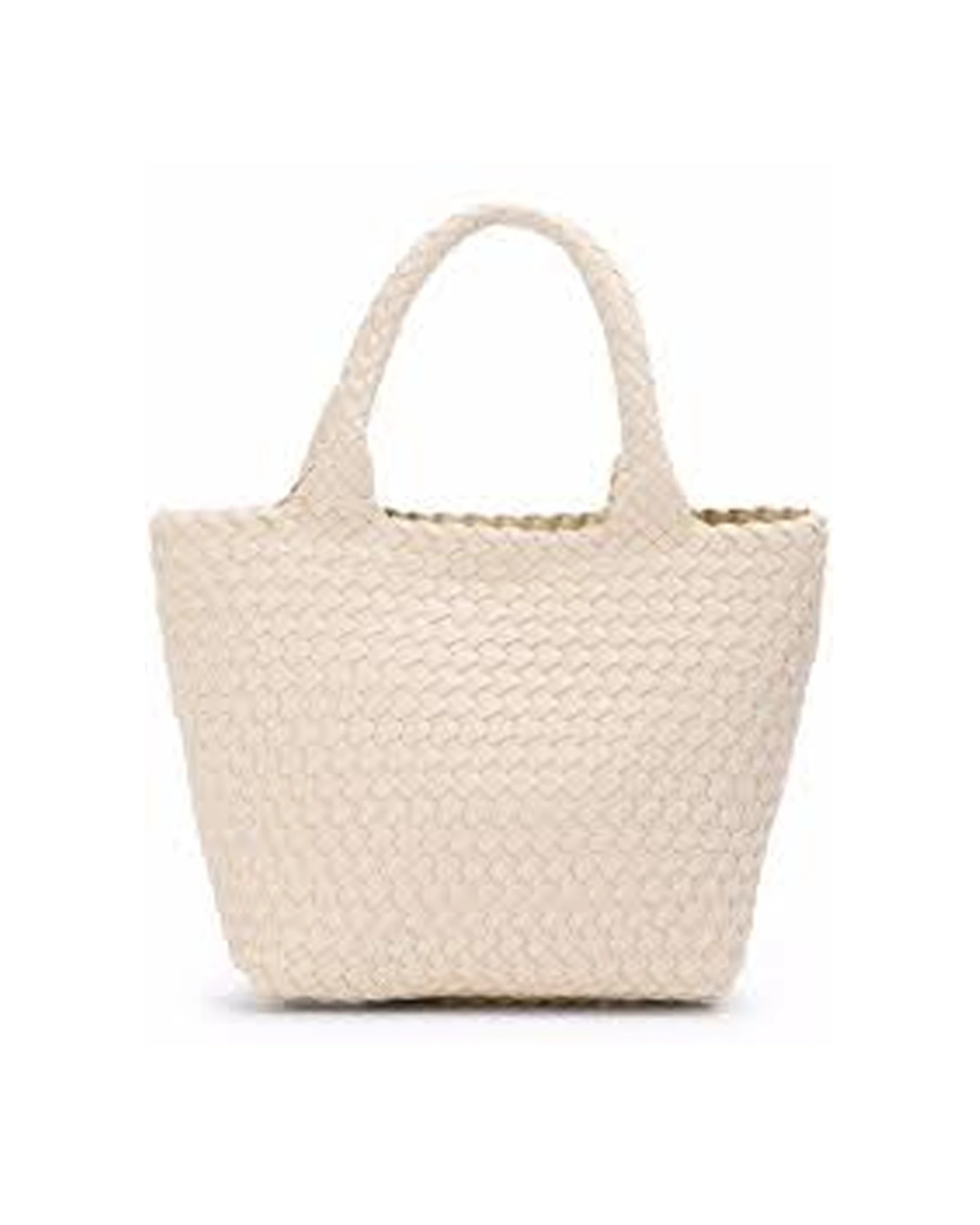 1 Tony Bianco Zebra Woven Tote Bag With Two Handles - One Size - White, 1 of 2