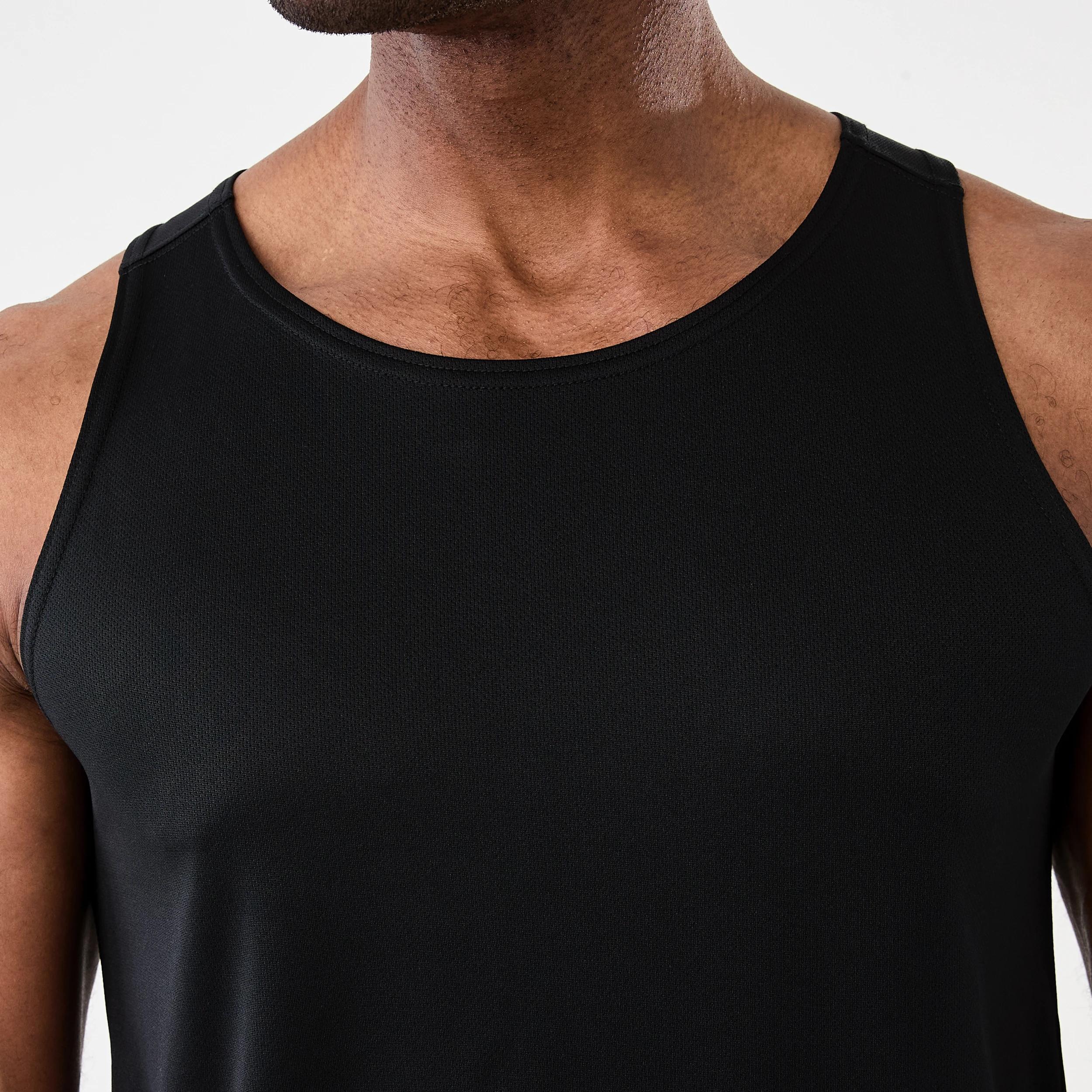 5 Active Mens Mesh Tank BLACK, 5 of 6