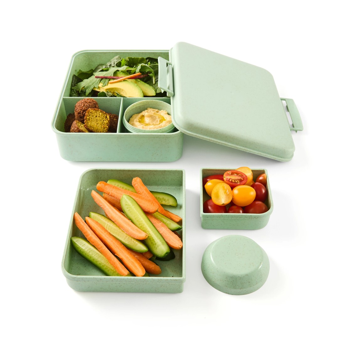 1 Sage Wheat Straw Bento Snack Box, 1 of 10