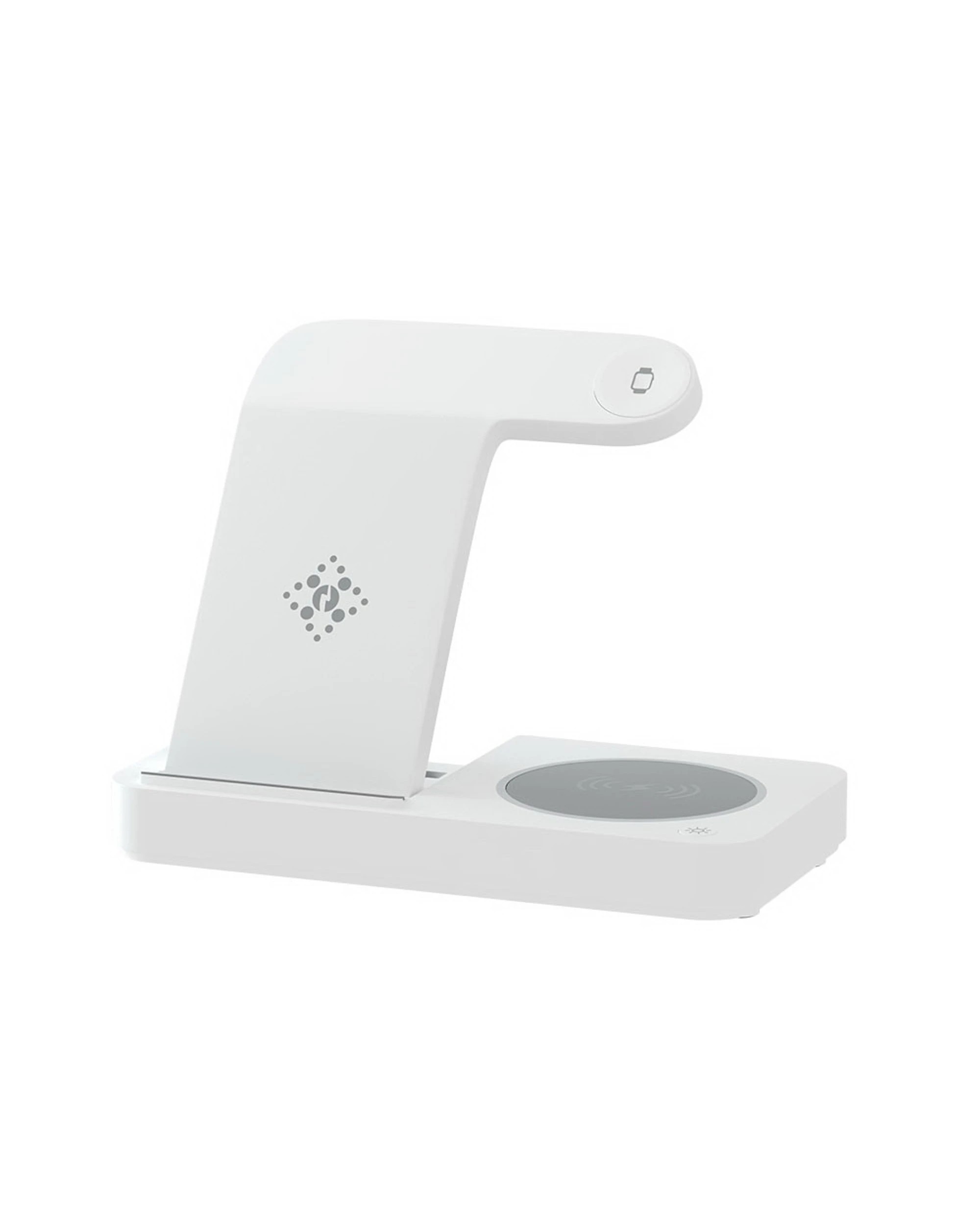 1 Devanti 4-in-1 Wireless Charger Station Fast Charging for Phone - White, 1 of 7