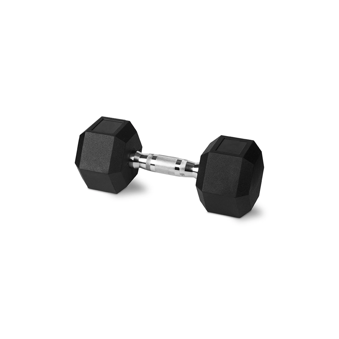 1 BodyWorx Rubber Hex Dumbbell 12.5kg Chromed Grip Home Gym Workout Knurled Handle - Multi, 1 of 1