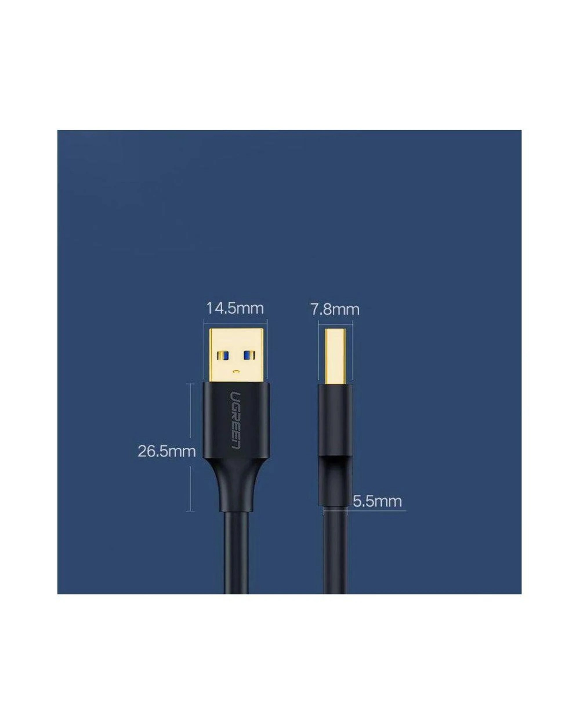 4 Ugreen USB-A 3.0 Male to Male Cable – 1m 5Gbps Data Transfer Black, 4 of 8