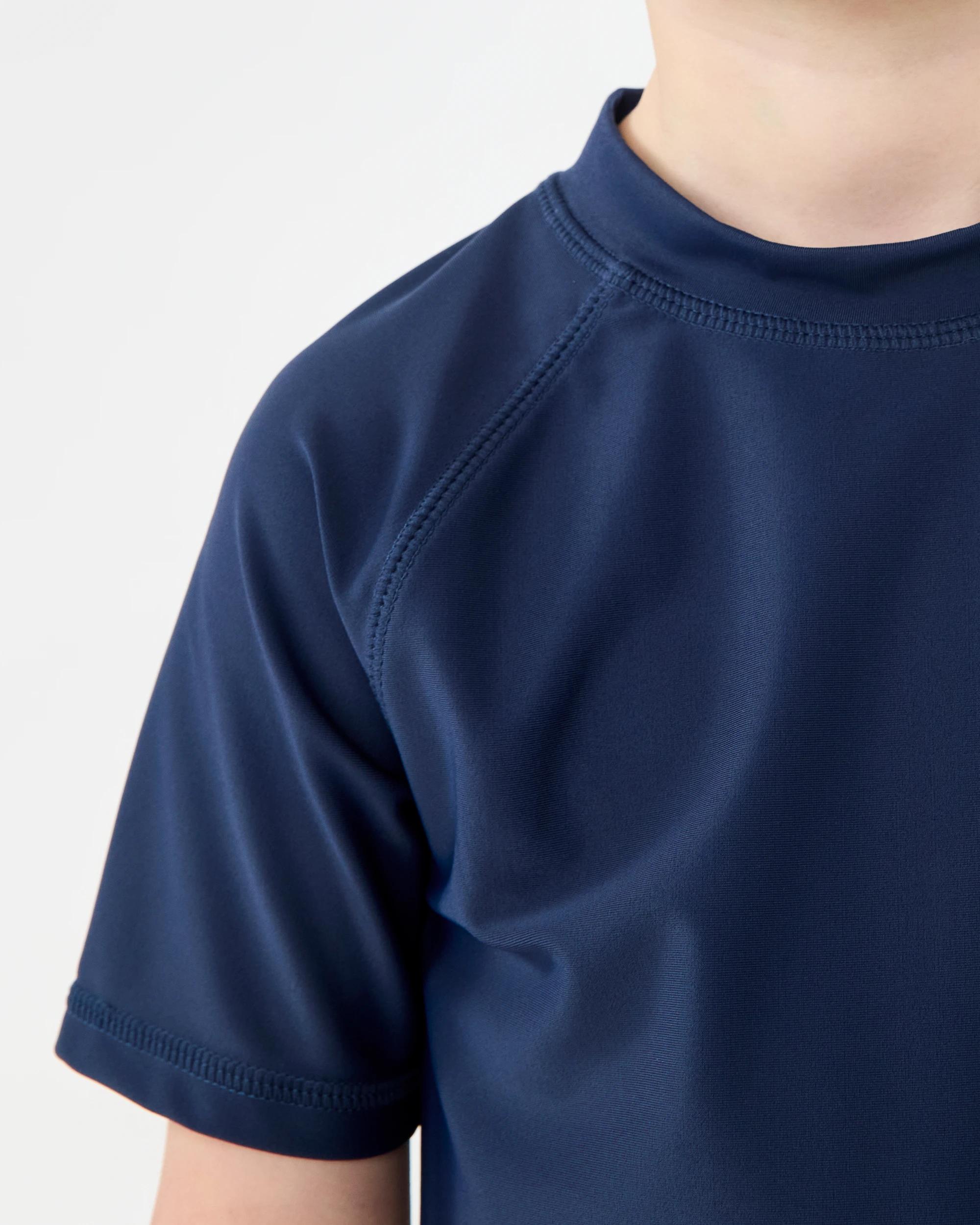 4 Short Sleeve Rash Vest Dress Navy, 4 of 6