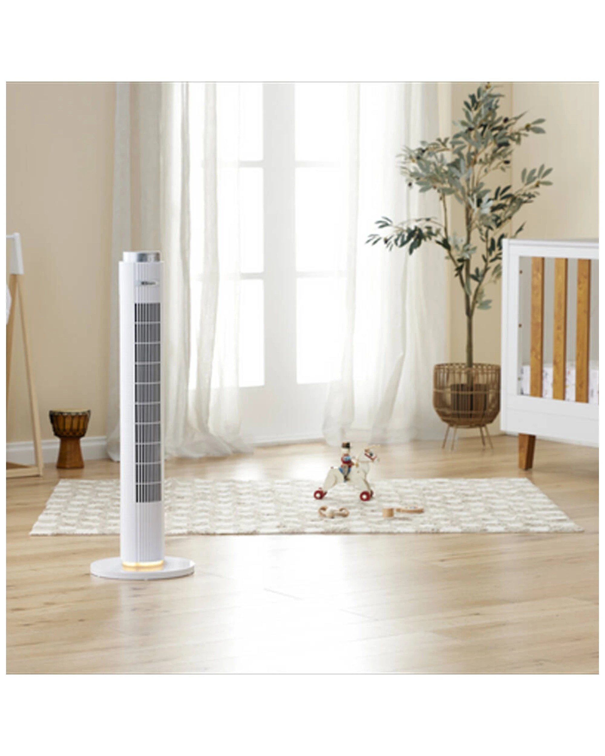 5 Dimplex 93cm Digital Tower Fan Home/room Bedroom Fan W/ Night Light - White, 5 of 5