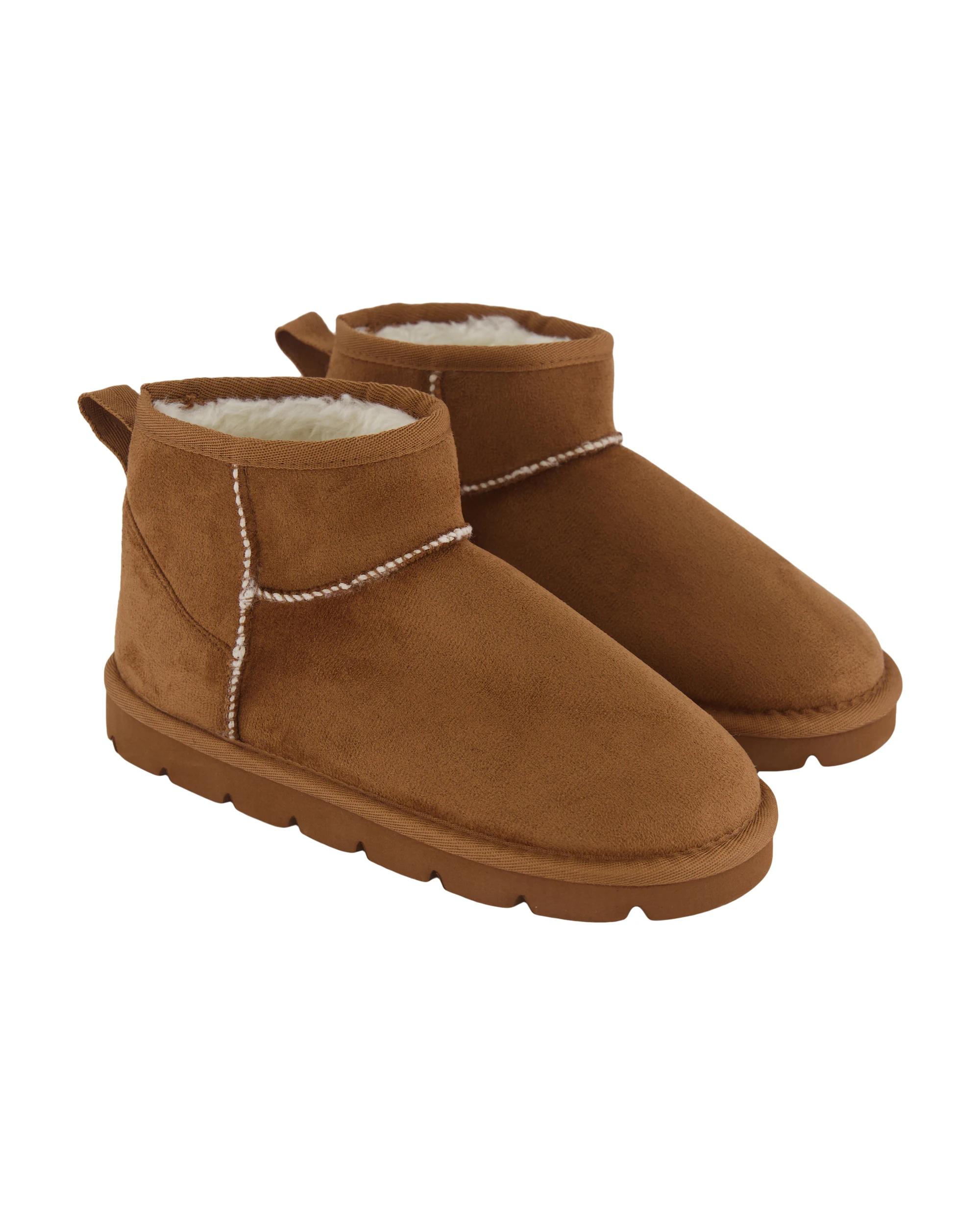 2 Senior Short Slipper Boots Chestnut, 2 of 4